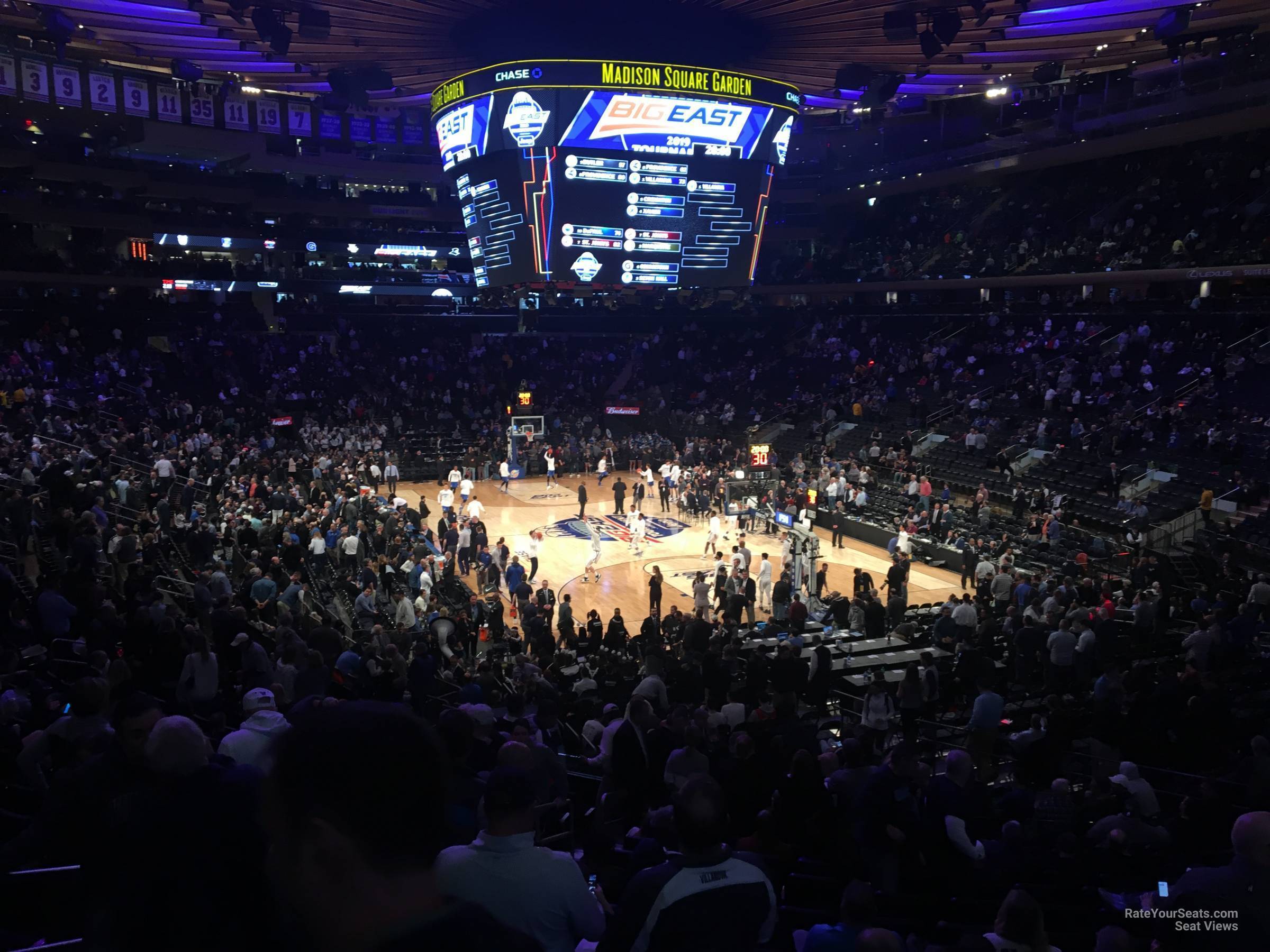 madison club 59, row 1 seat view  for basketball - madison square garden