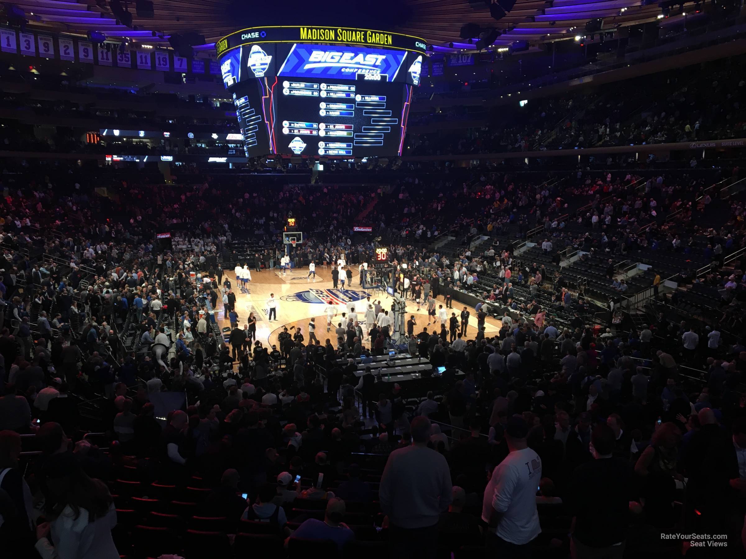madison club 60, row 1 seat view  for basketball - madison square garden