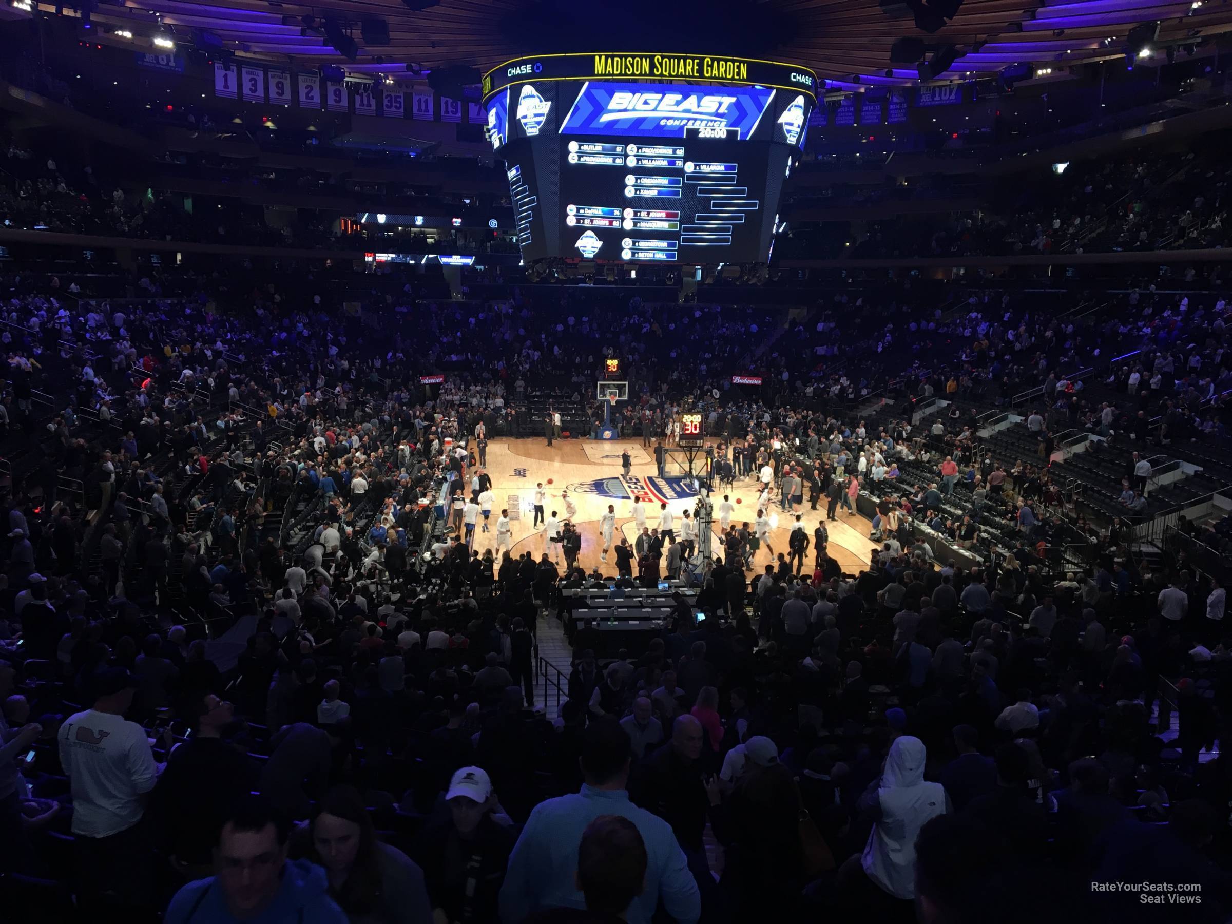madison club 61, row 1 seat view  for basketball - madison square garden