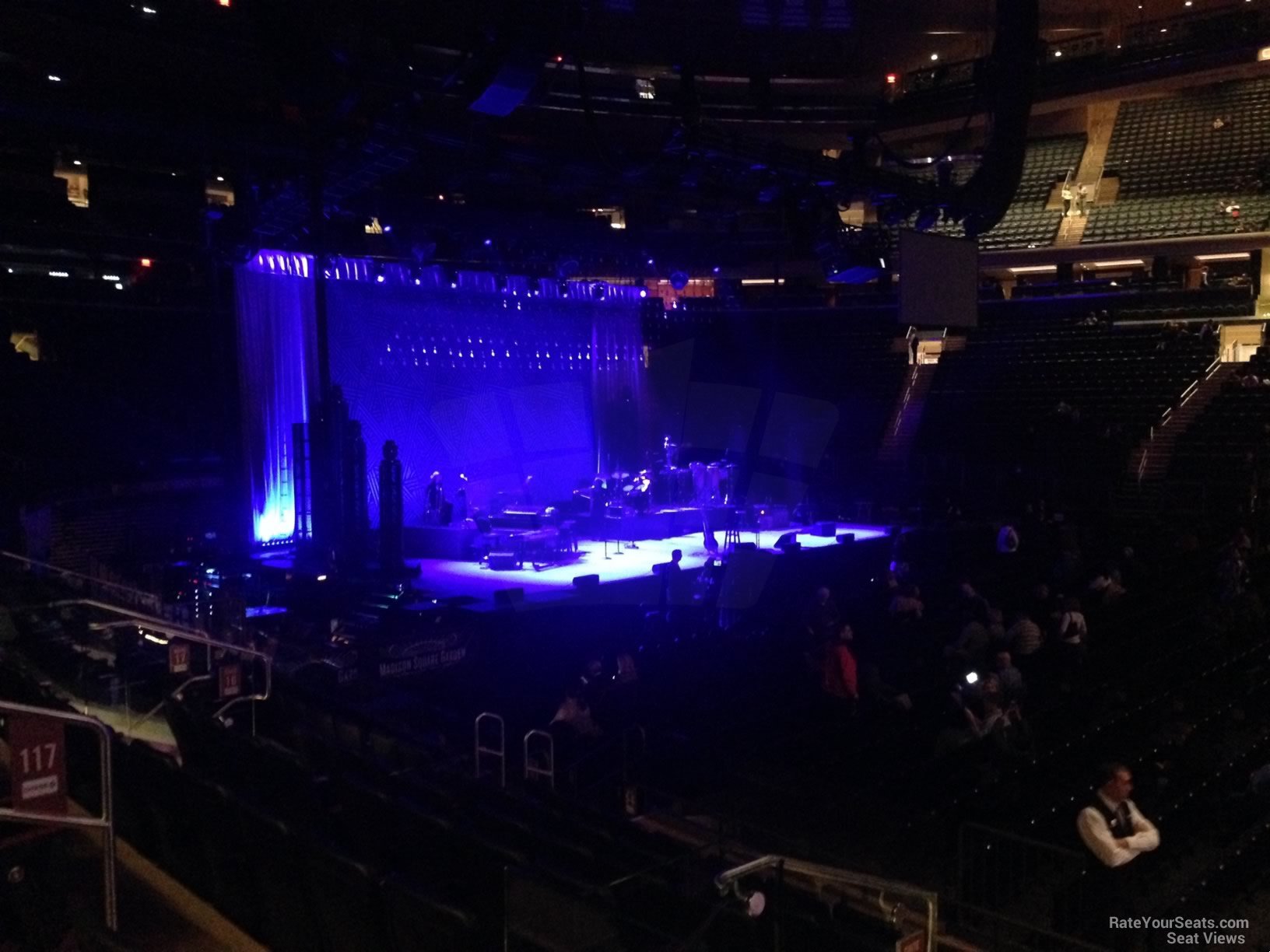 Madison Square Garden Concert Section 117 Row 8 on 12 5 2014f