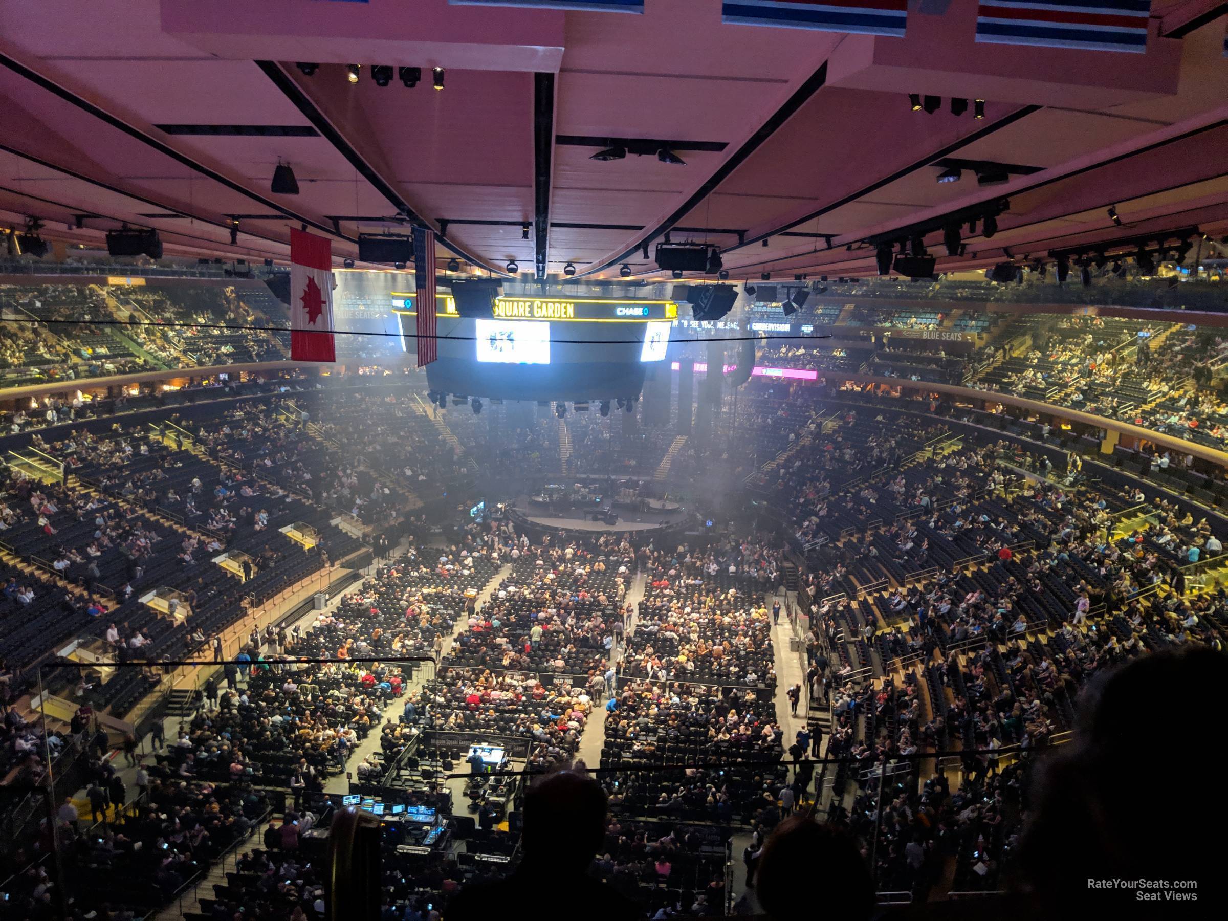 section 307, row 2 seat view  for concert - madison square garden