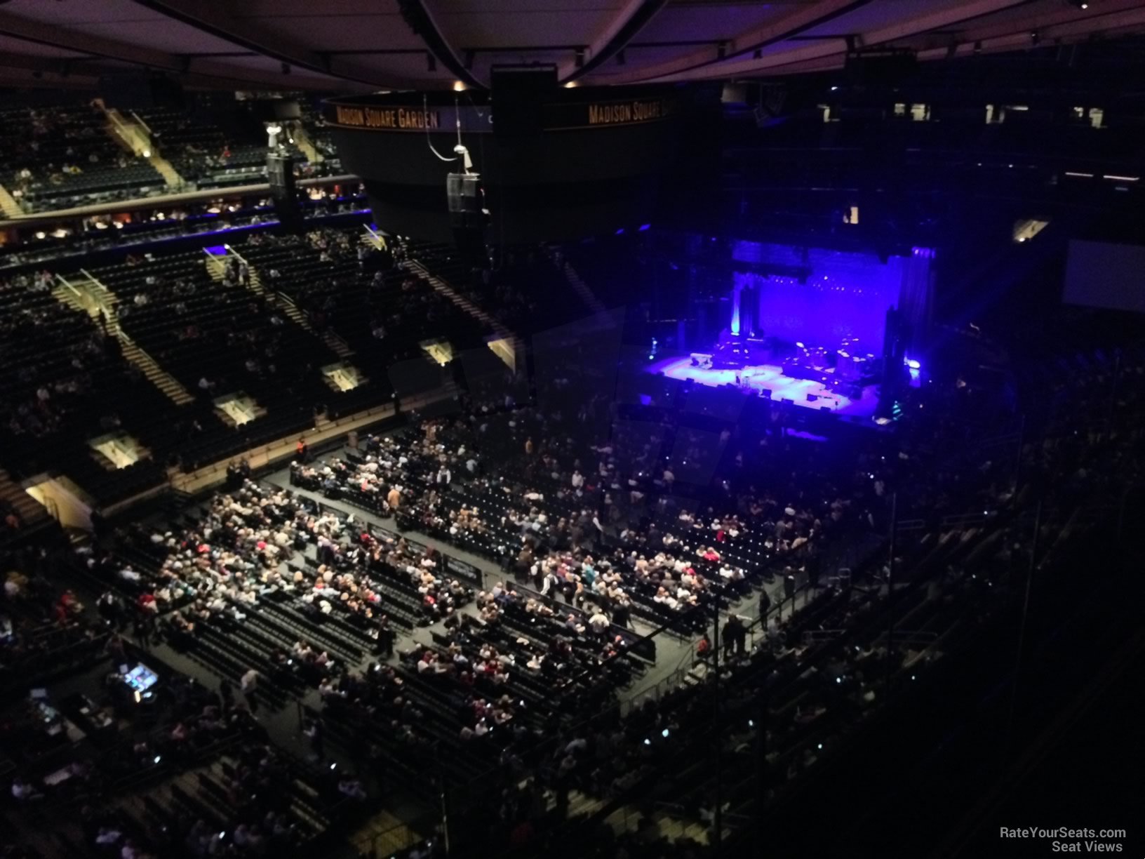 section 310, row 2 seat view  for concert - madison square garden