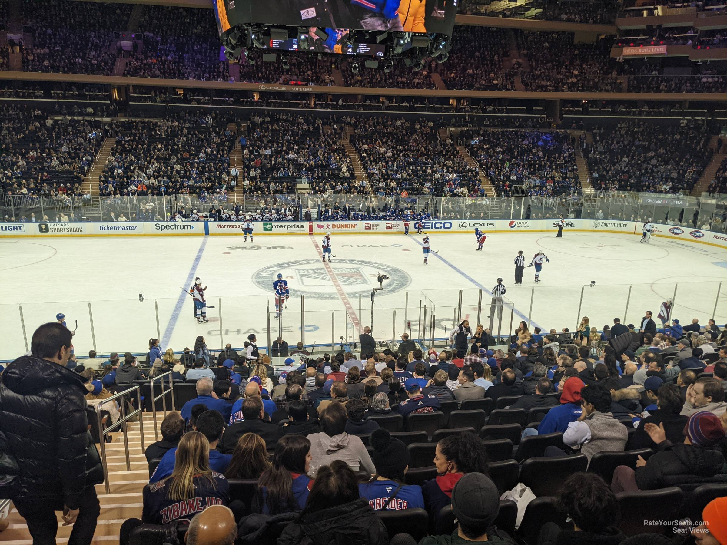 section 117, row 18 seat view  for hockey - madison square garden