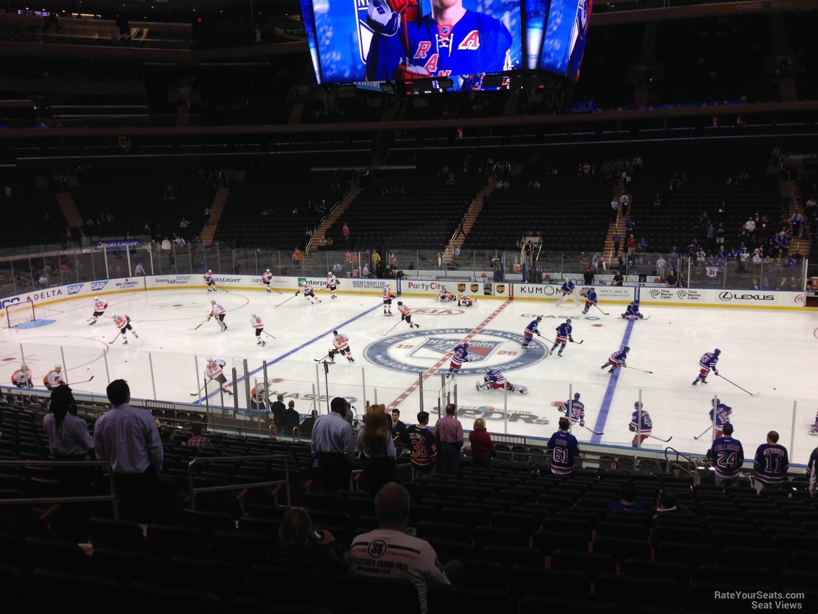 section 118, row 22 seat view  for hockey - madison square garden