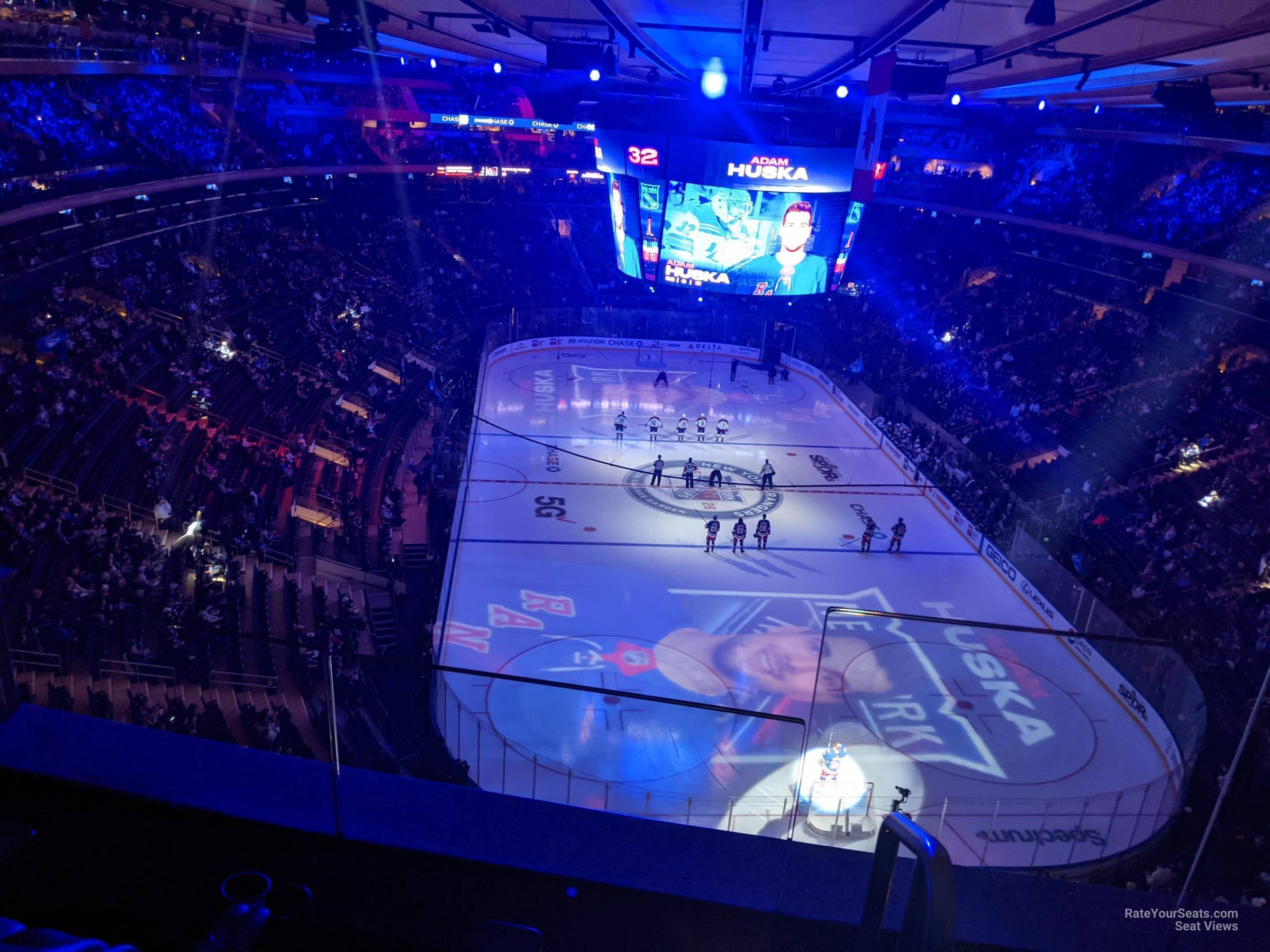 section 302, row 2 seat view  for hockey - madison square garden