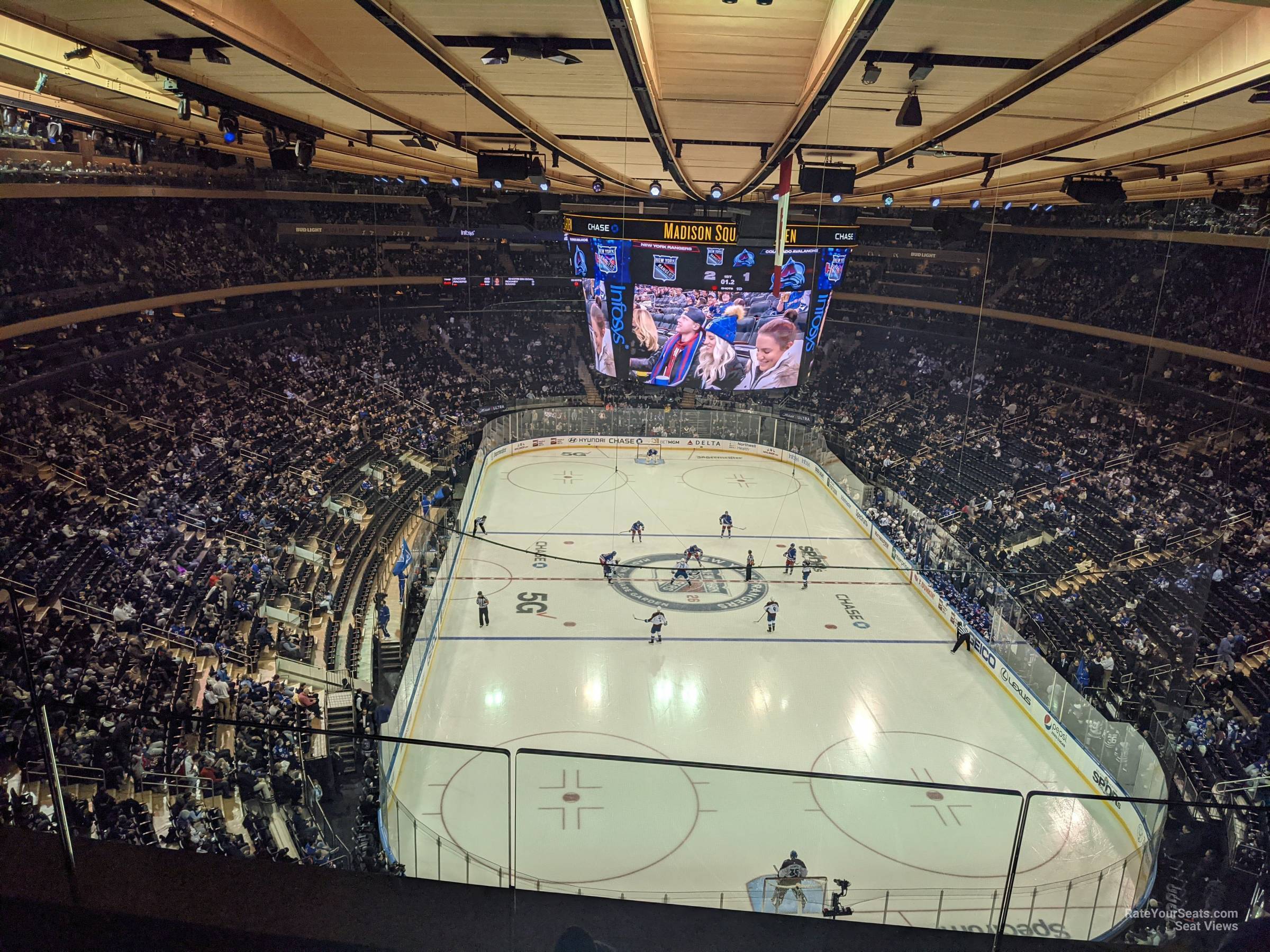 section 304, row 2_2 seat view  for hockey - madison square garden
