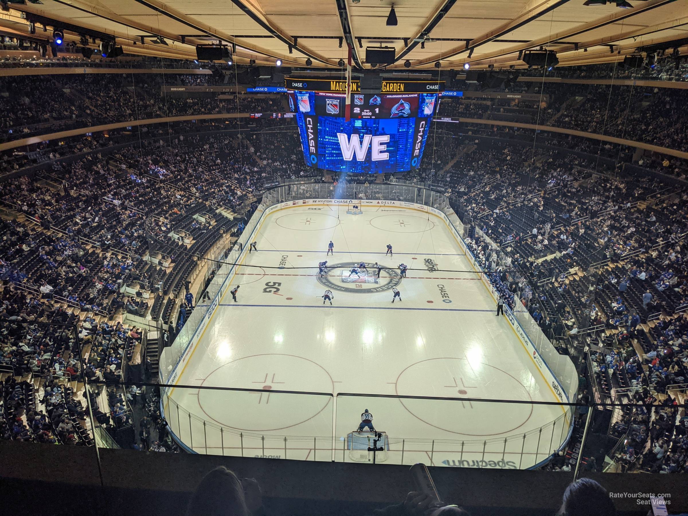 section 305, row 2_2 seat view  for hockey - madison square garden