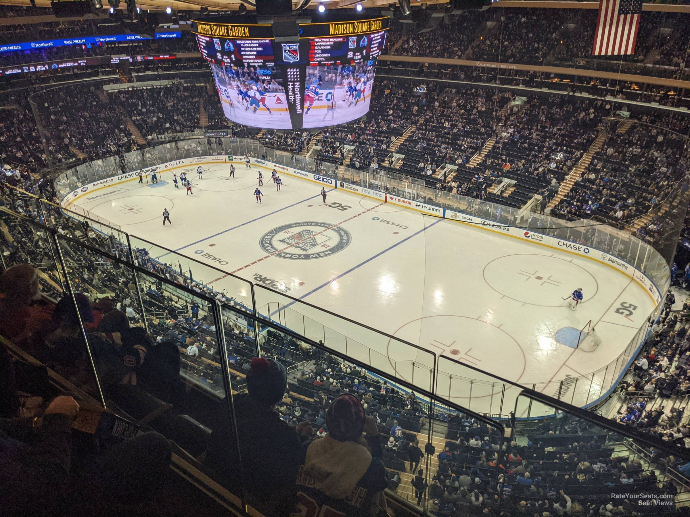 section 316, row bs3 seat view  for hockey - madison square garden