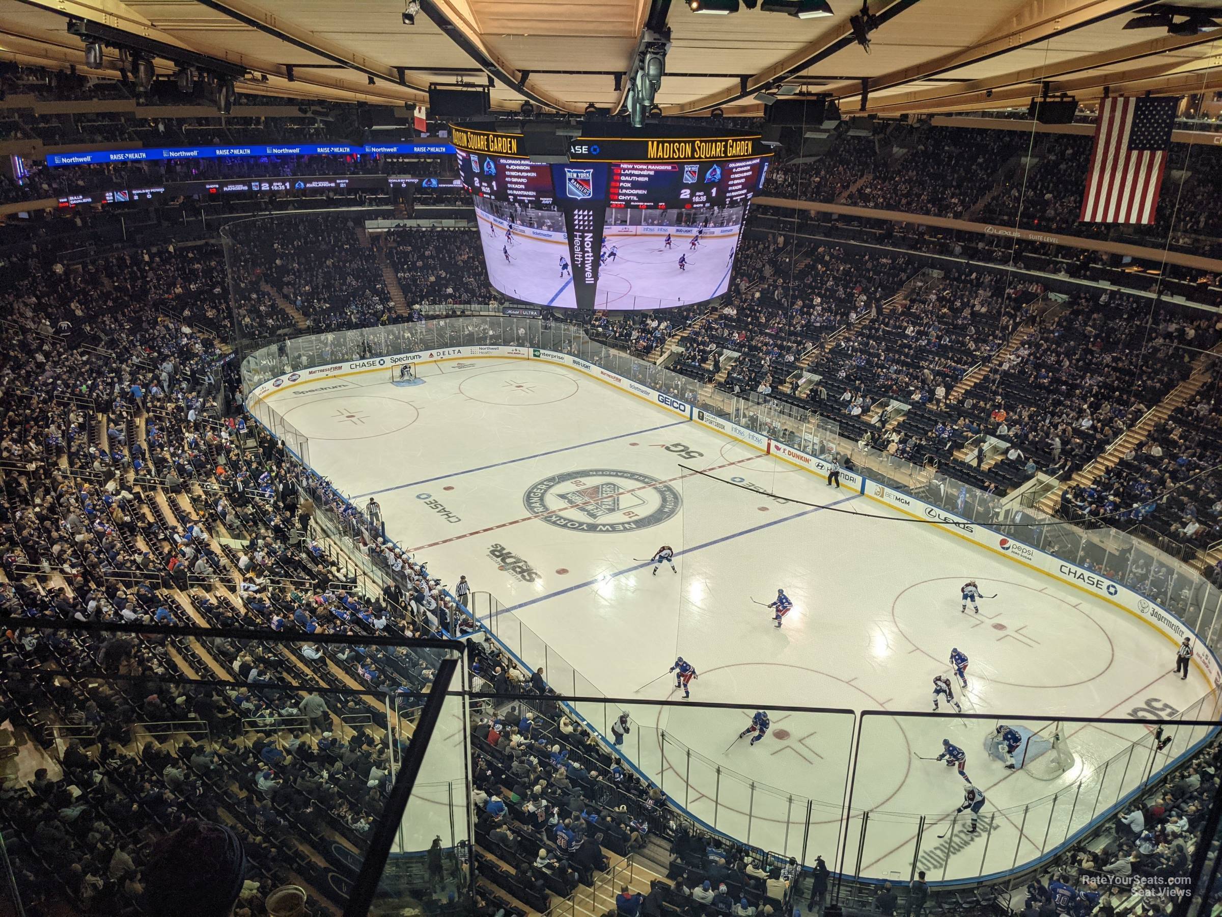 section 317, row bs3 seat view  for hockey - madison square garden