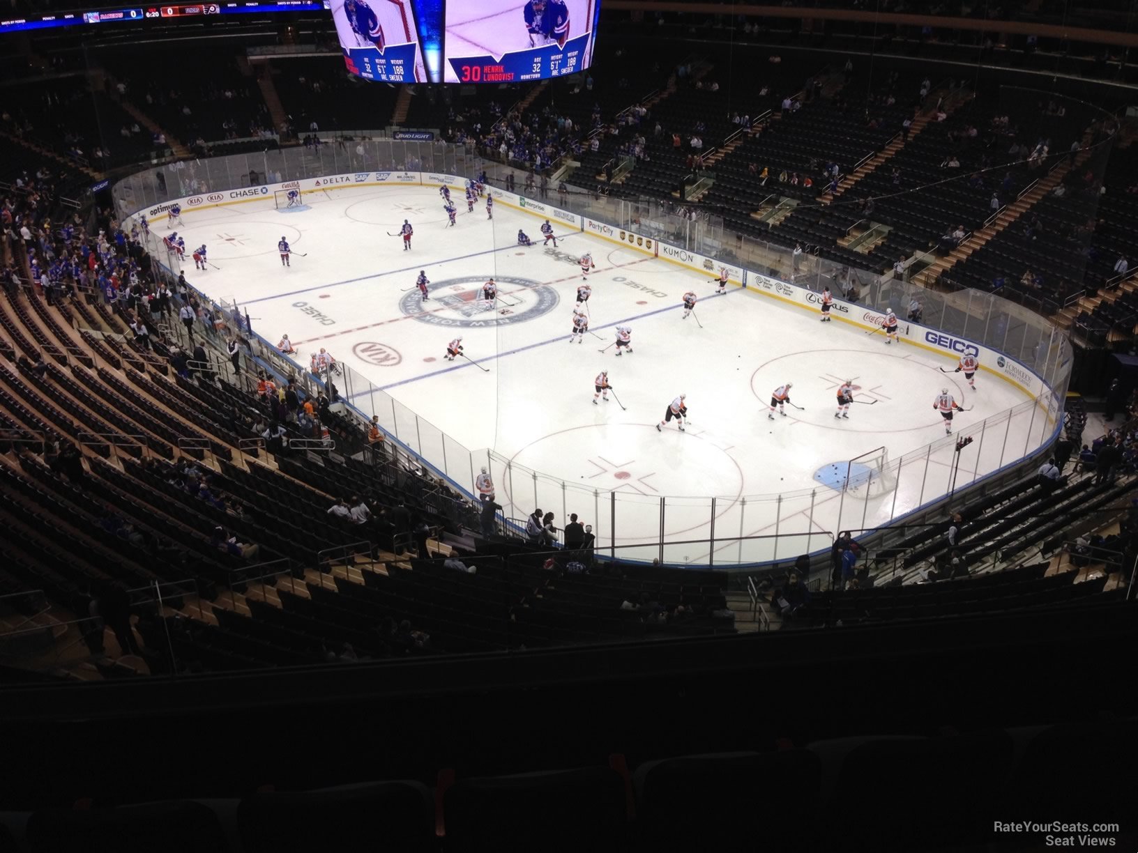 section 414 seat view  for hockey - madison square garden