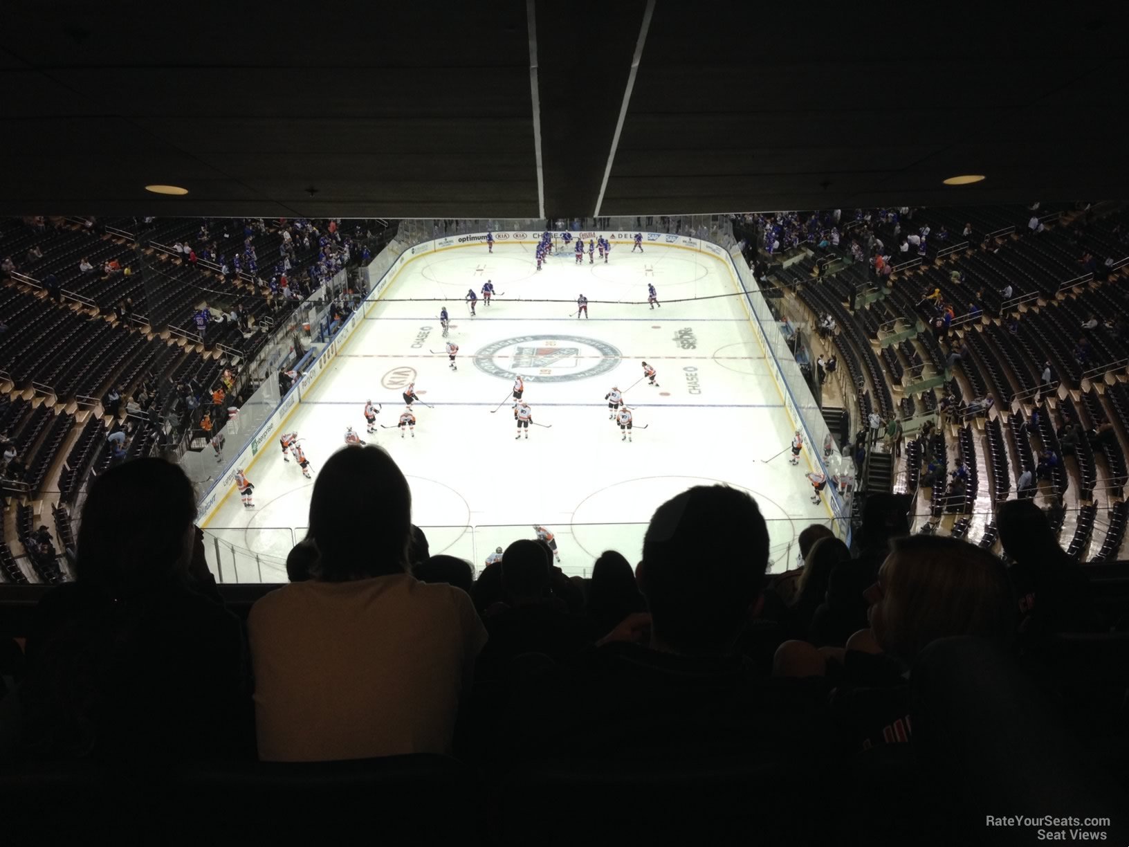 section 417, row 7 seat view  for hockey - madison square garden