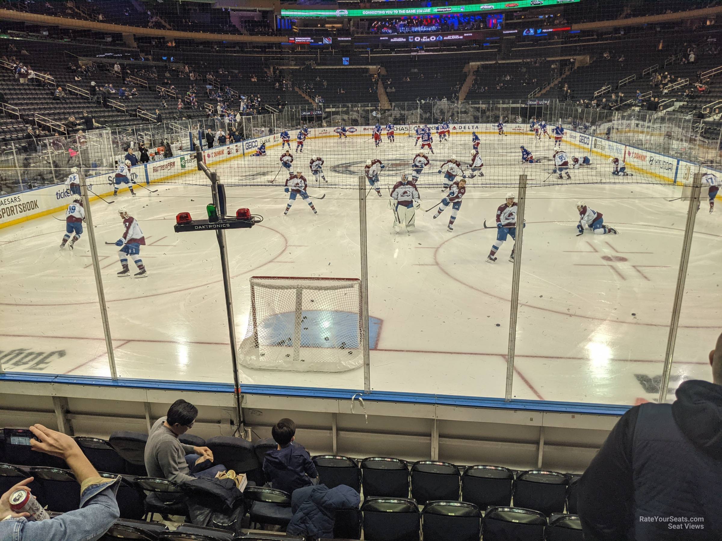 section 8, row 5 seat view  for hockey - madison square garden