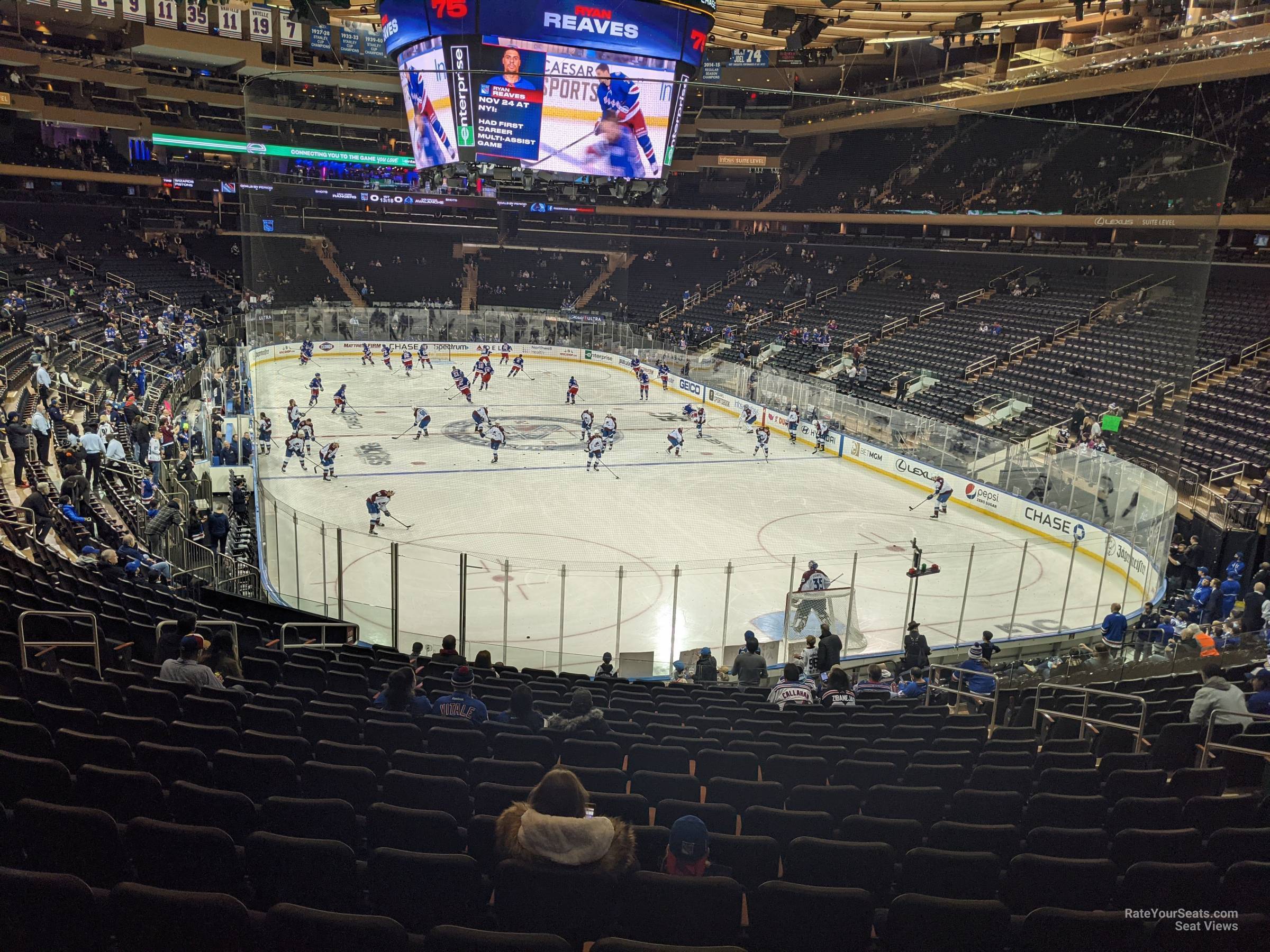 madison club 60 seat view  for hockey - madison square garden