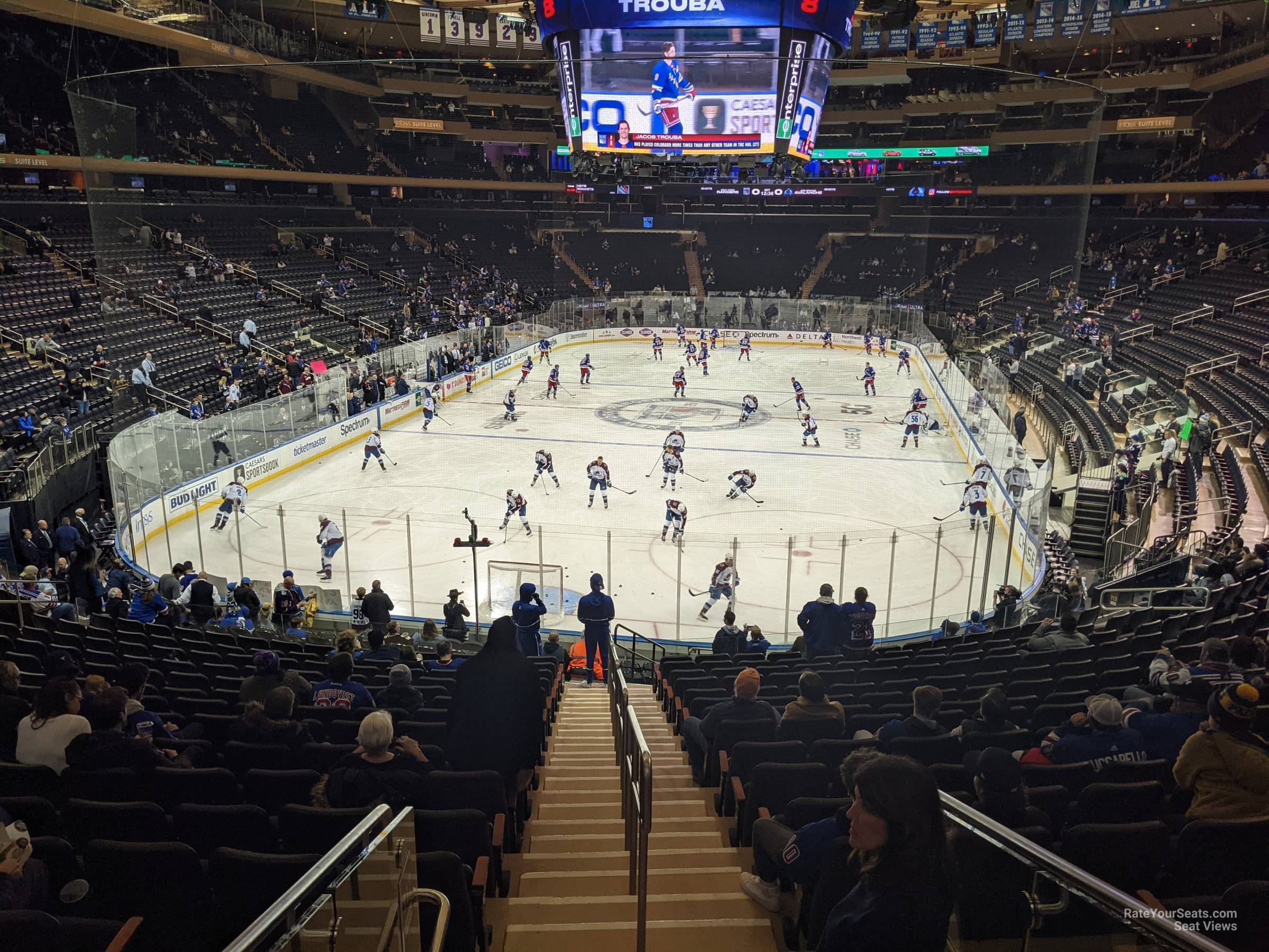 madison club 64 seat view  for hockey - madison square garden