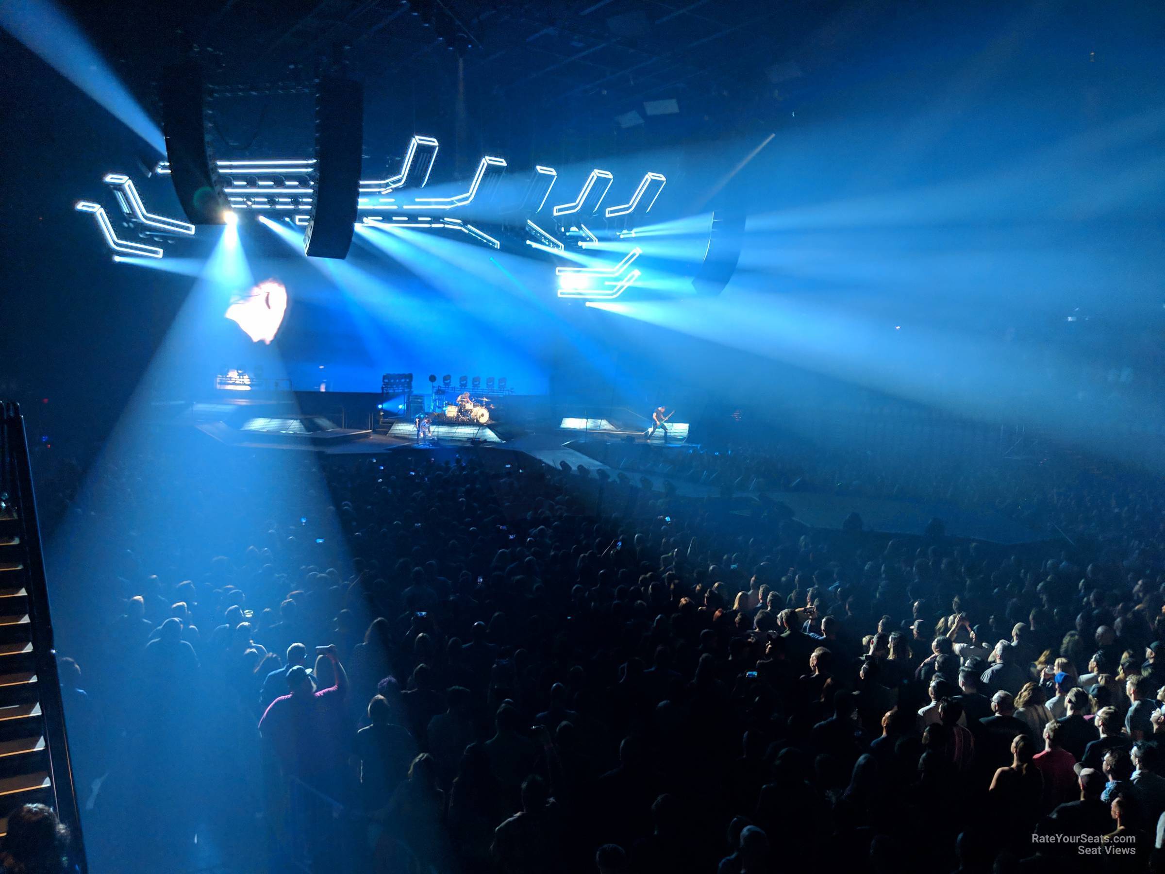 section 108, row m seat view  for concert - michelob ultra arena