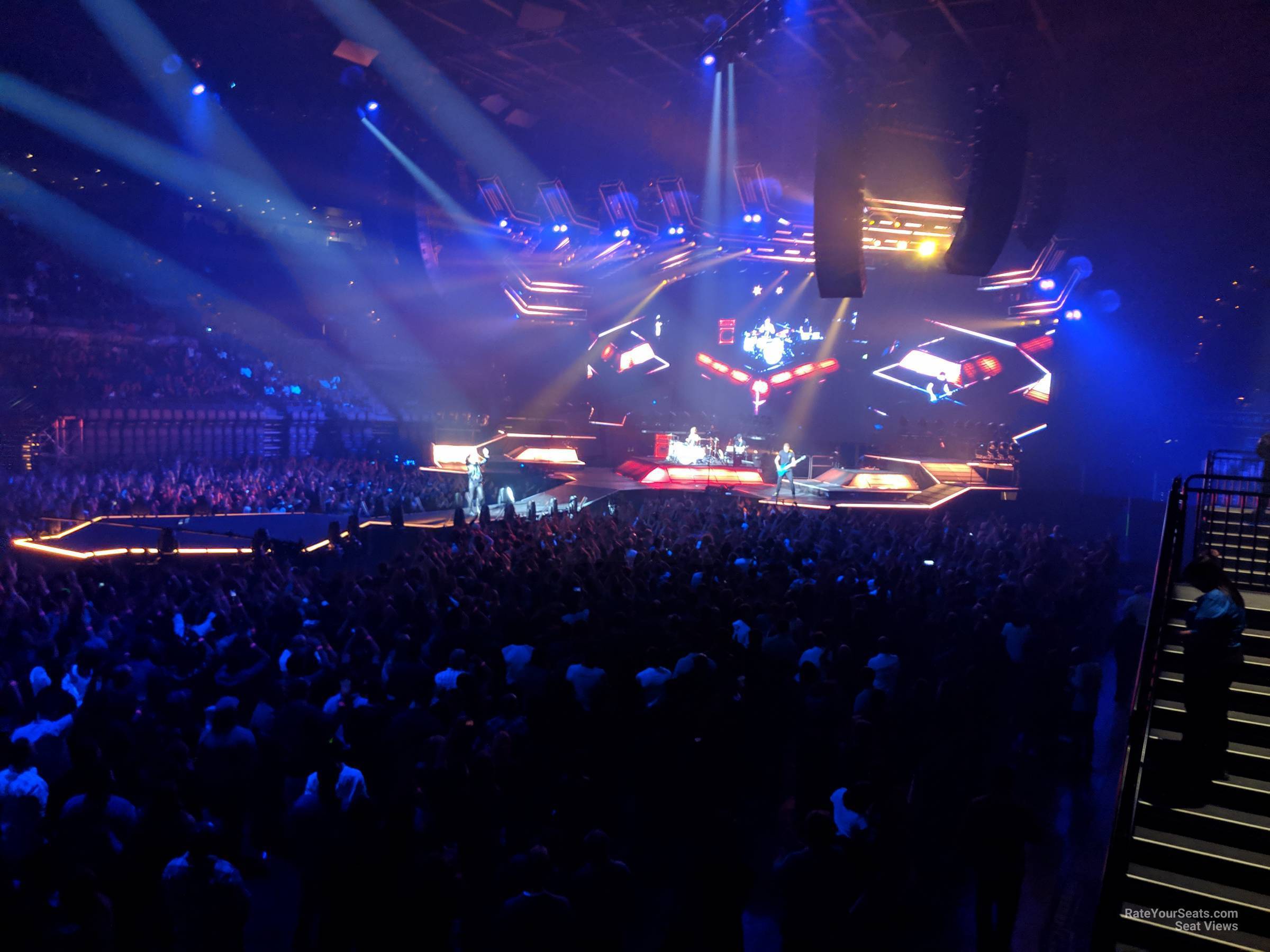 section 119, row k seat view  for concert - michelob ultra arena
