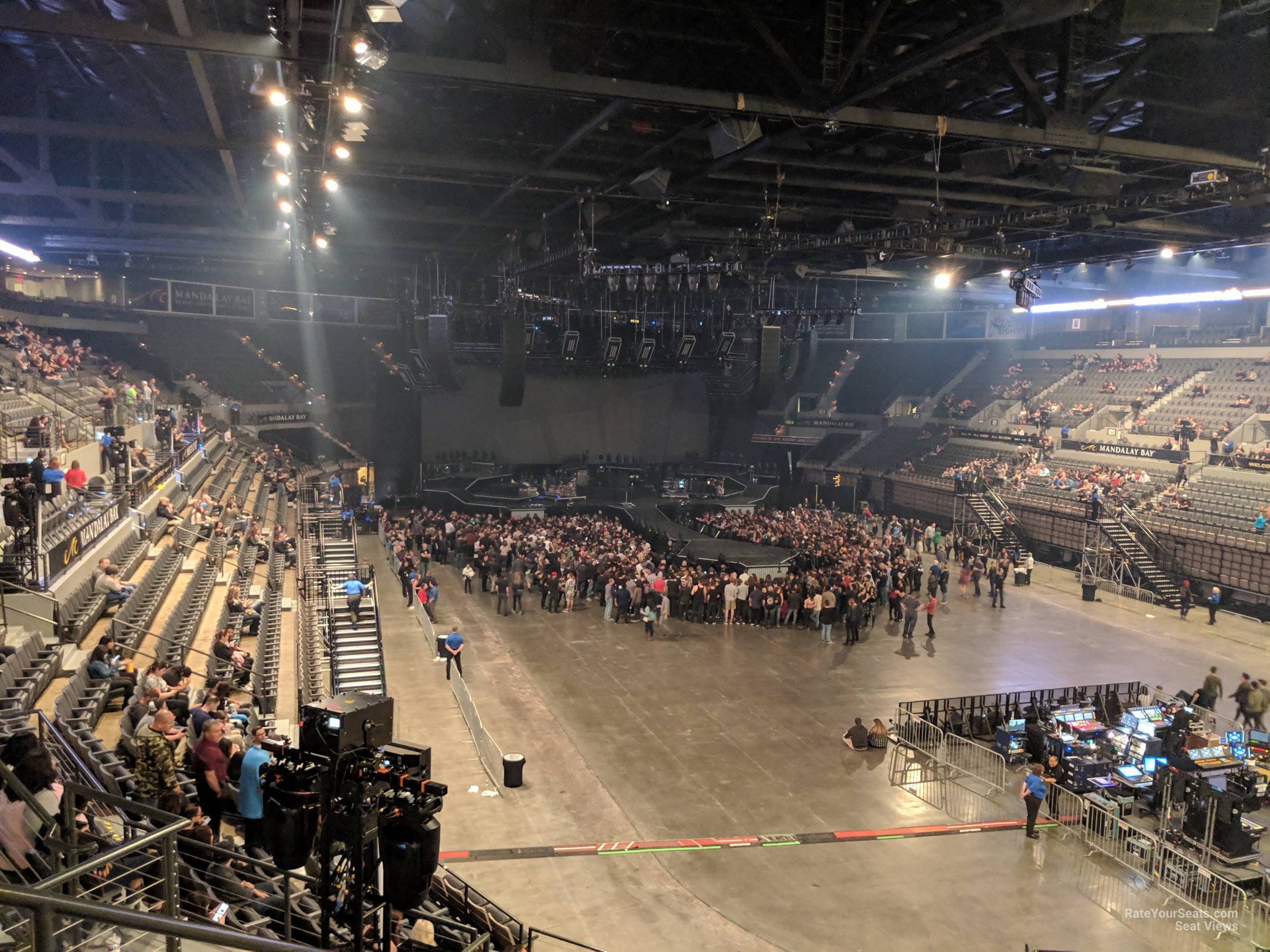 section 211, row e seat view for concert - michelob ultra arena