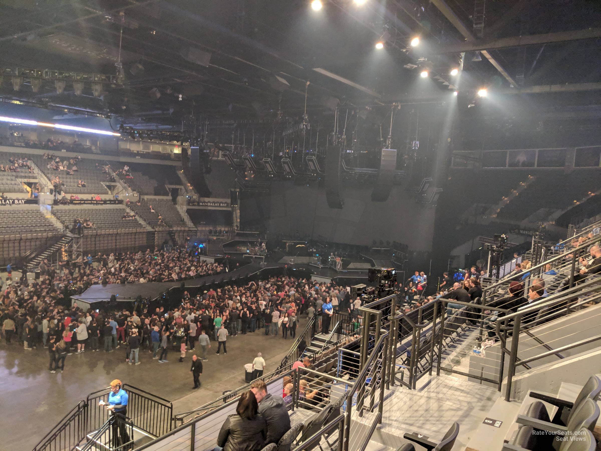 section 218, row e seat view  for concert - michelob ultra arena