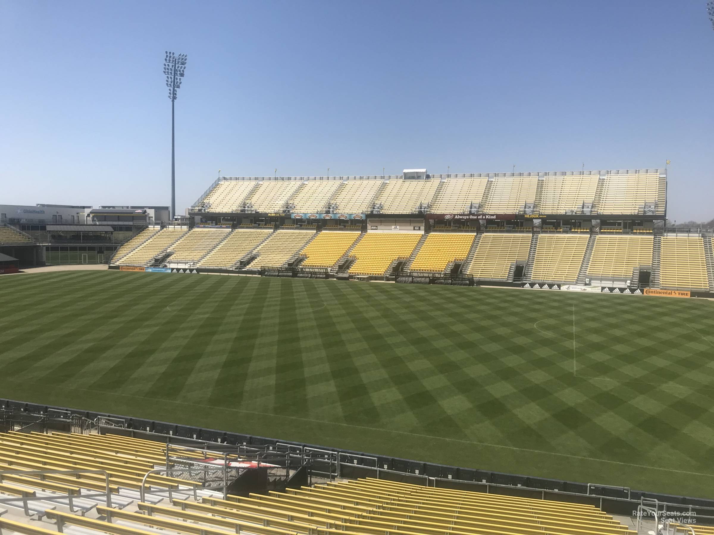 section 103, row 24 seat view  for soccer - historic crew stadium