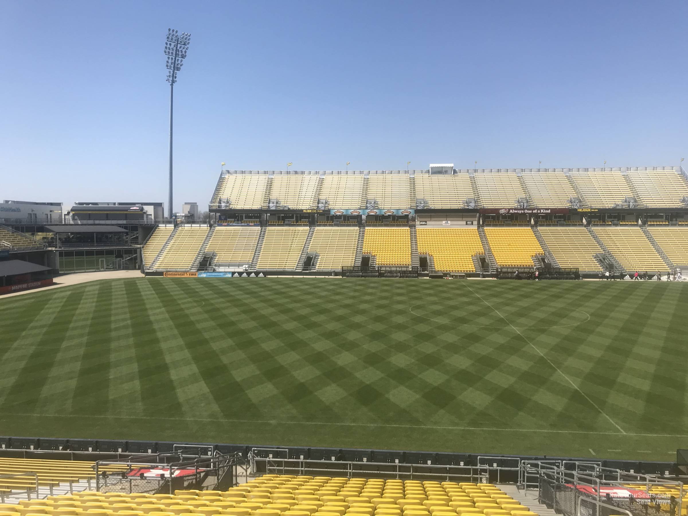 section 107, row 24 seat view  for soccer - historic crew stadium