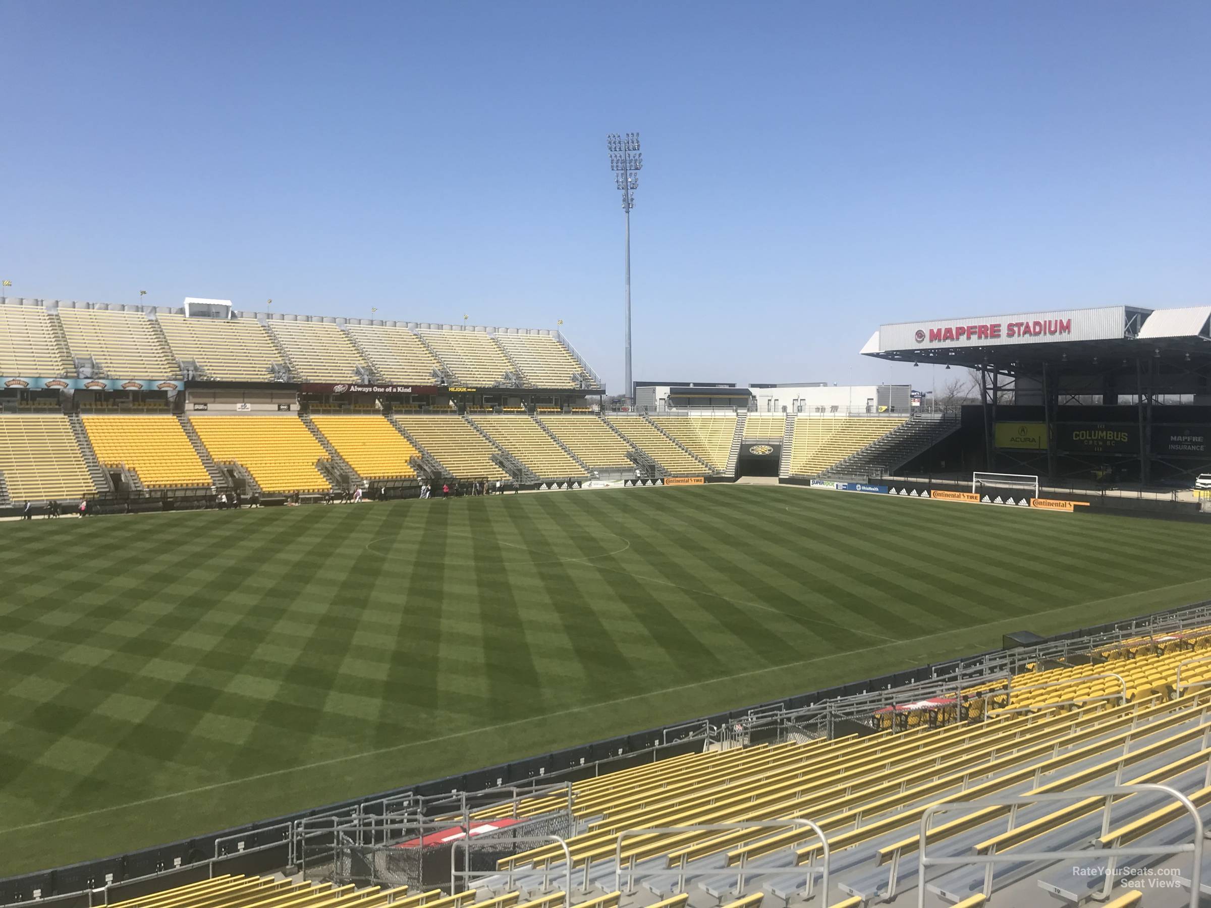 section 109, row 24 seat view  for soccer - historic crew stadium
