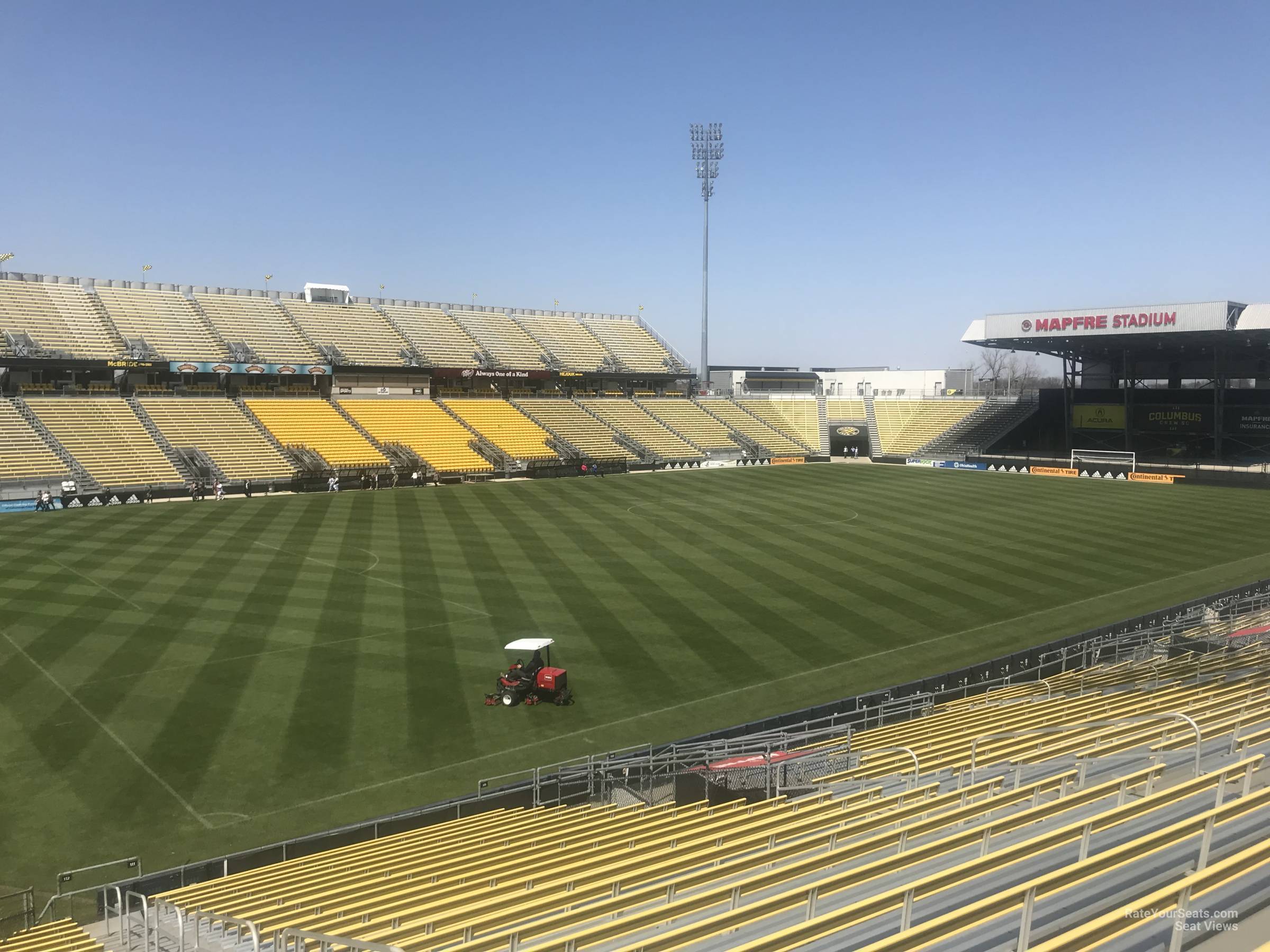 section 112, row 24 seat view  for soccer - historic crew stadium