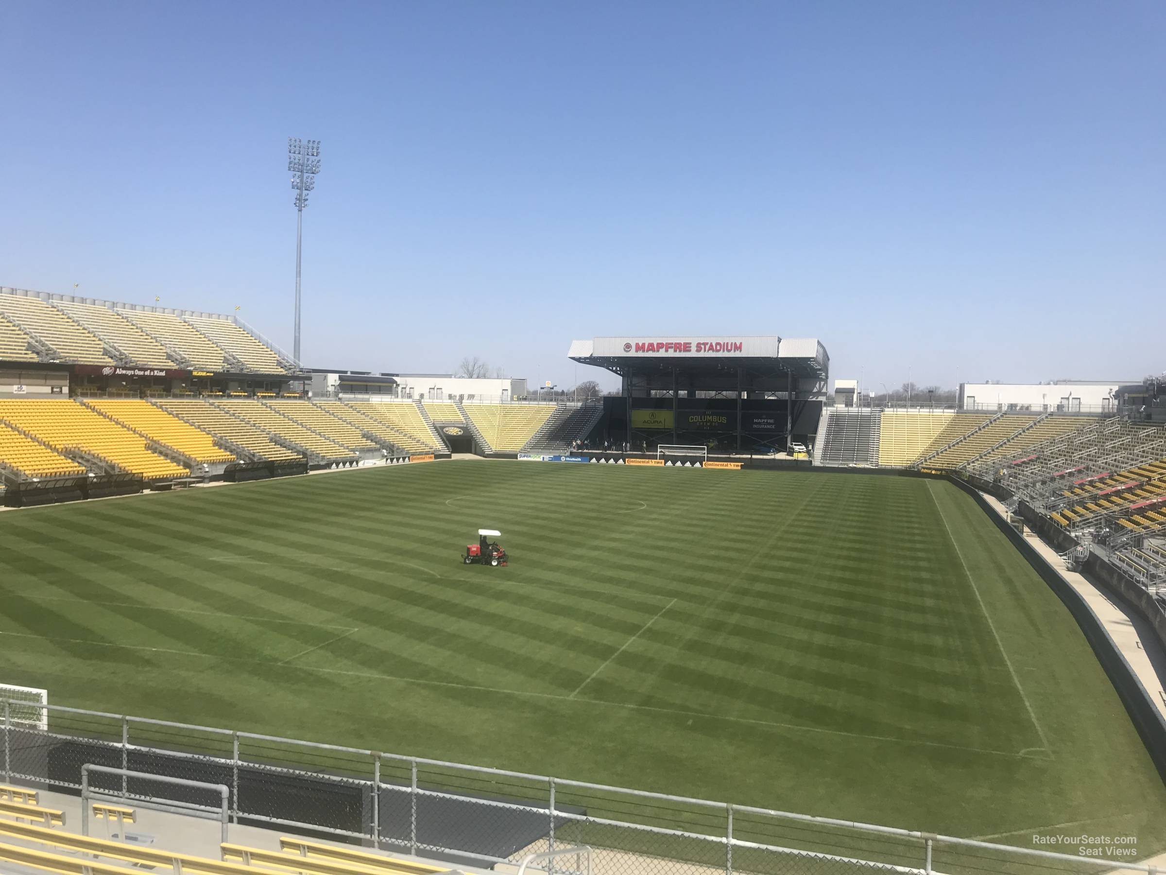 section 113, row 24 seat view  for soccer - historic crew stadium