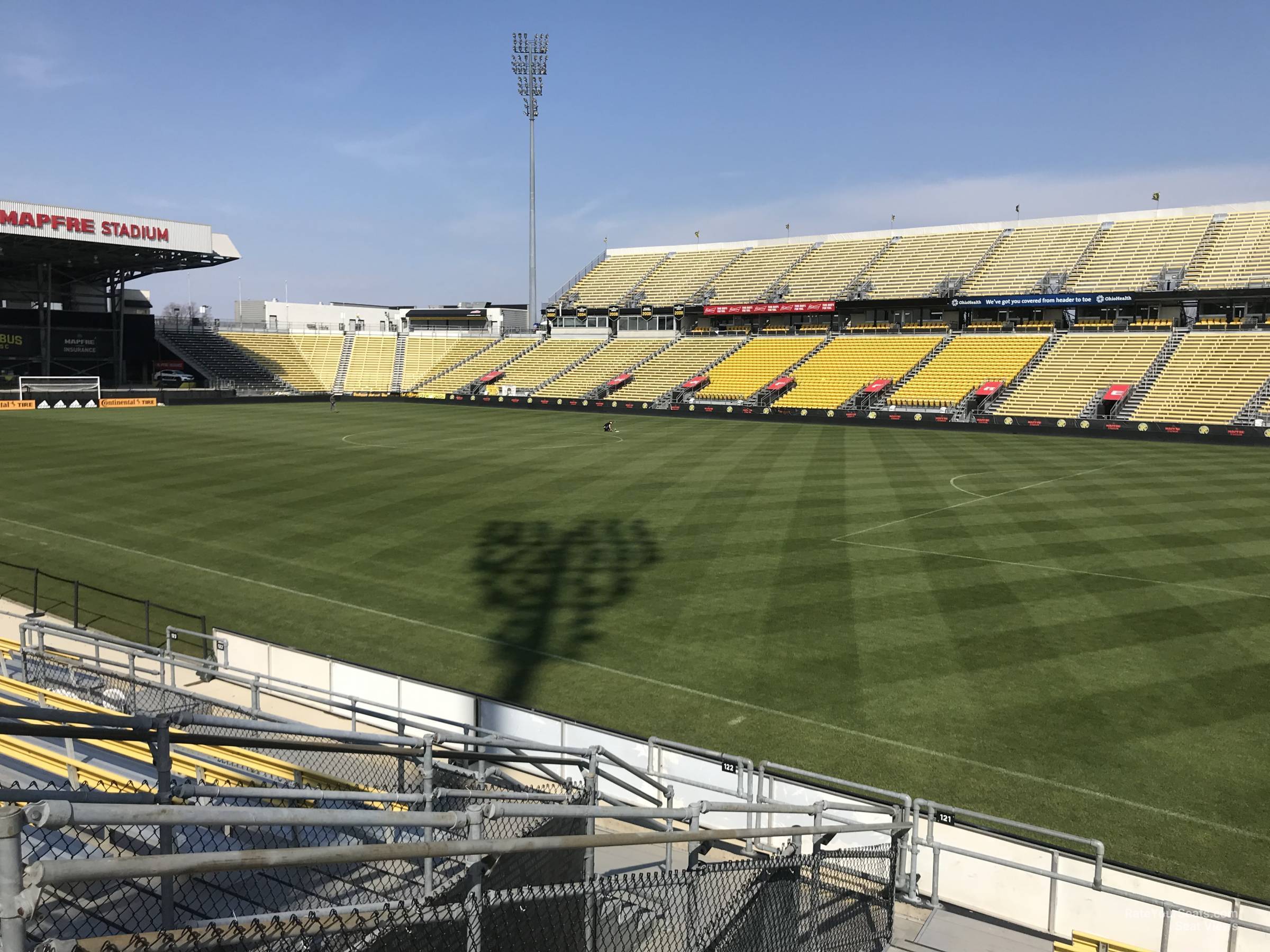 section 121, row 11 seat view  for soccer - historic crew stadium
