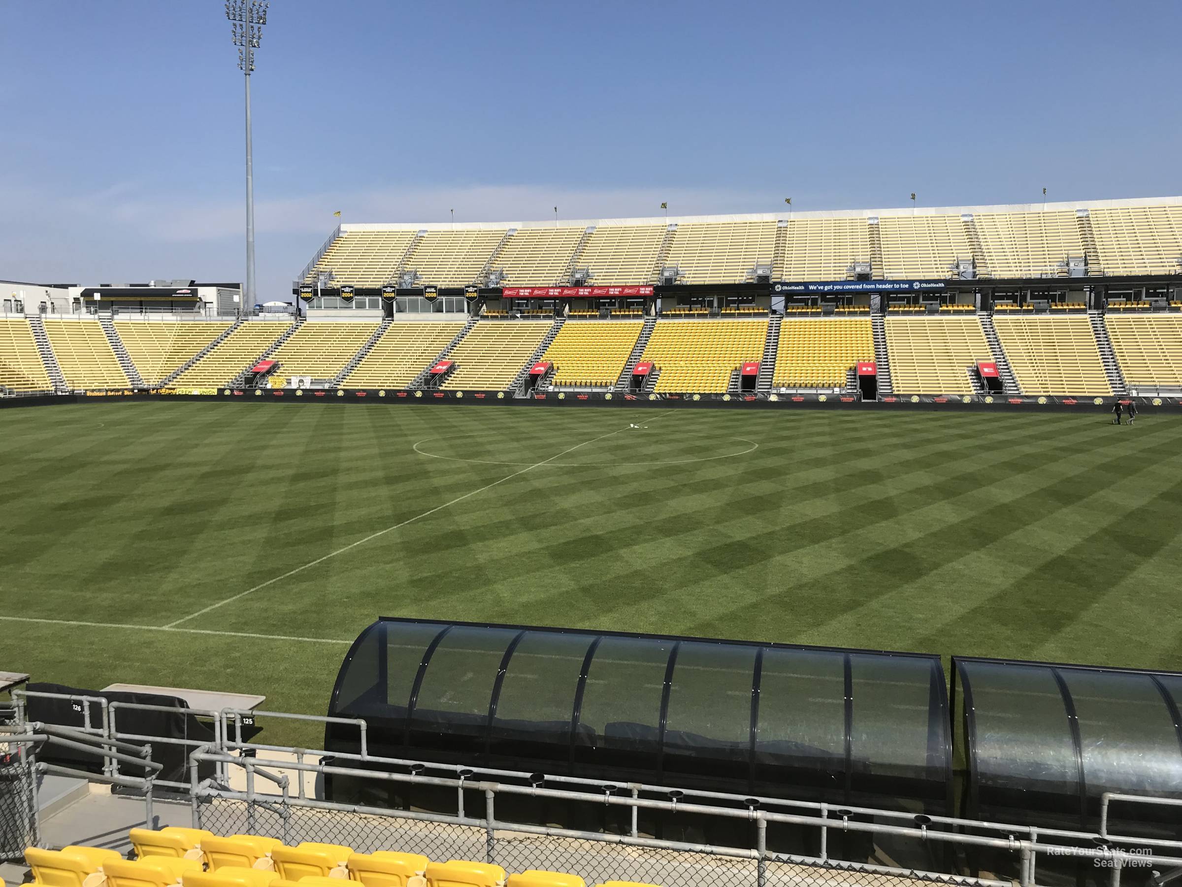 section 125, row 11 seat view  for soccer - historic crew stadium