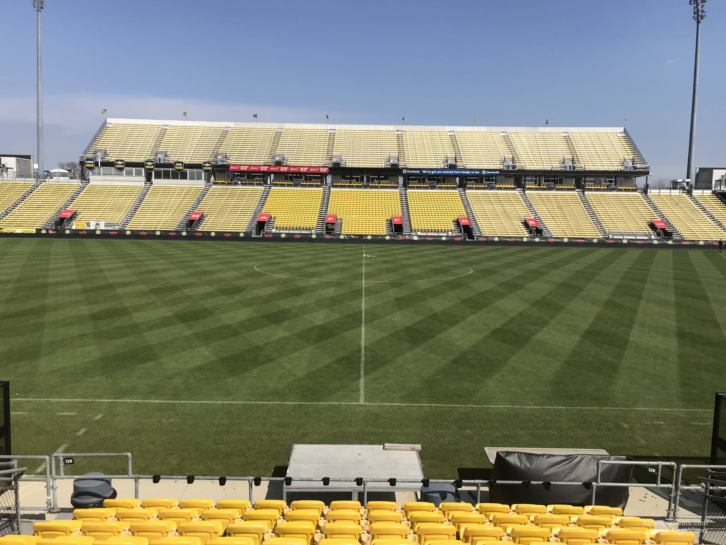section 126, row 11 seat view  for soccer - historic crew stadium