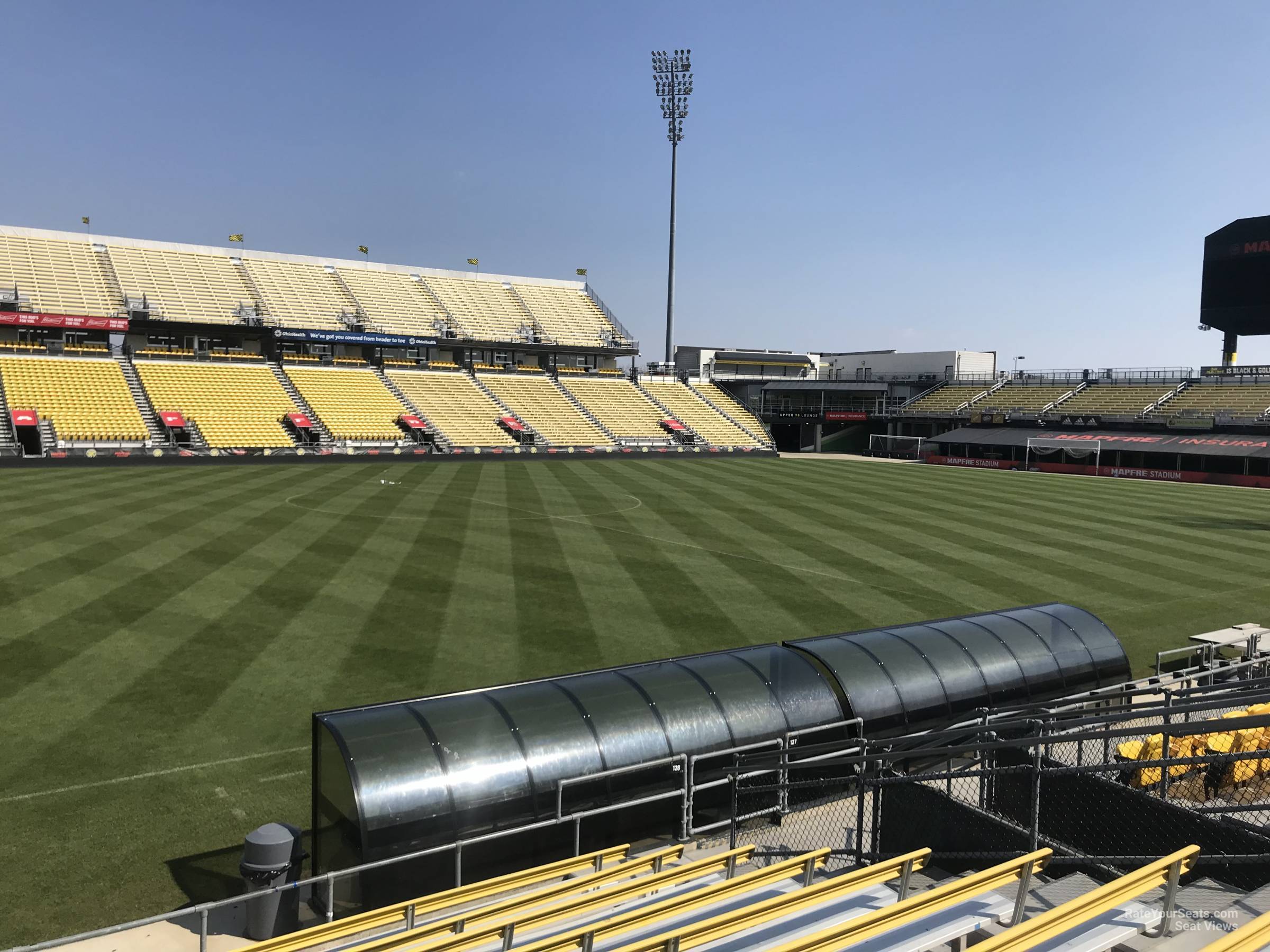 section 128, row 11 seat view  - historic crew stadium