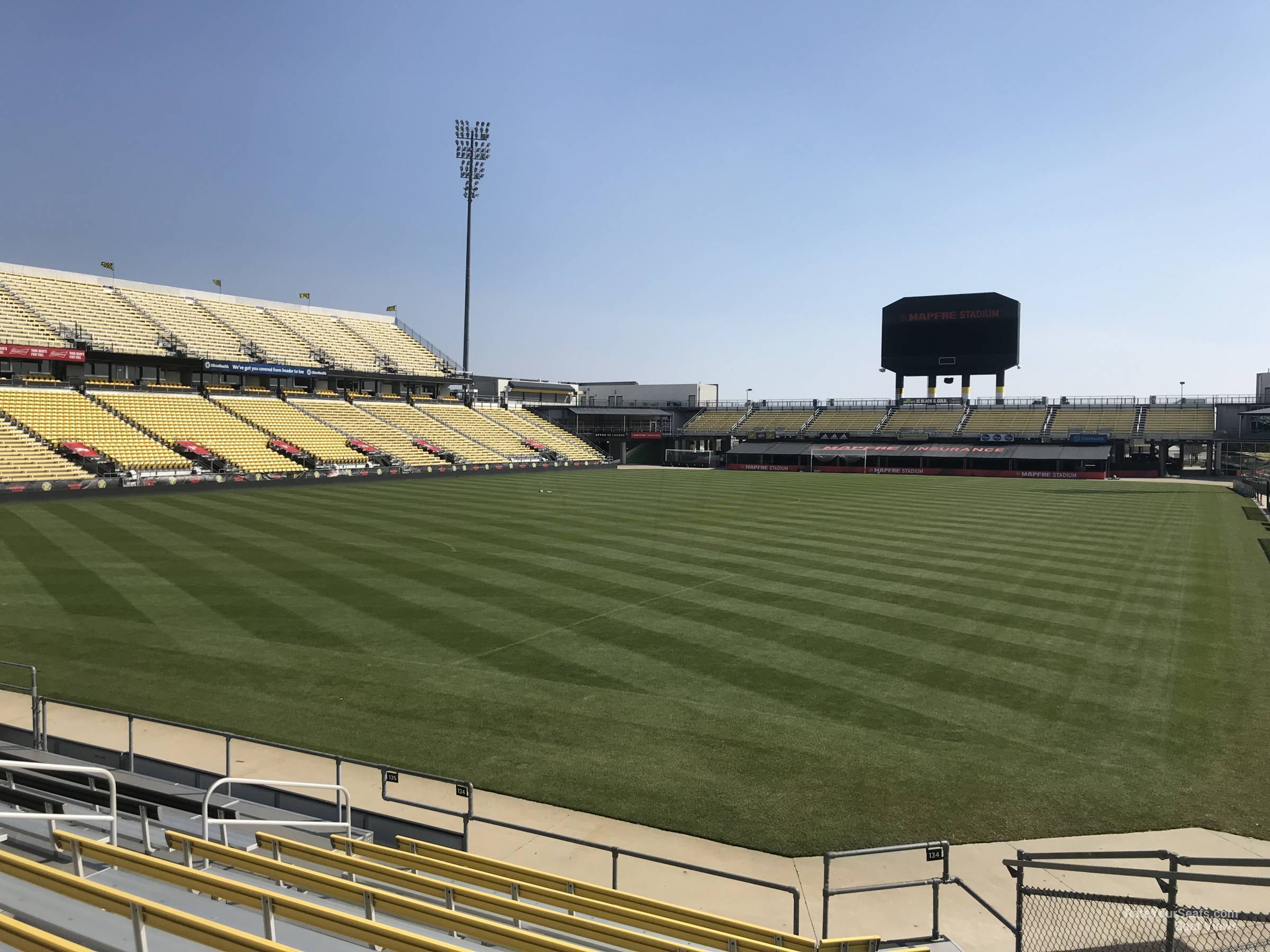 section 134, row 11 seat view  - historic crew stadium