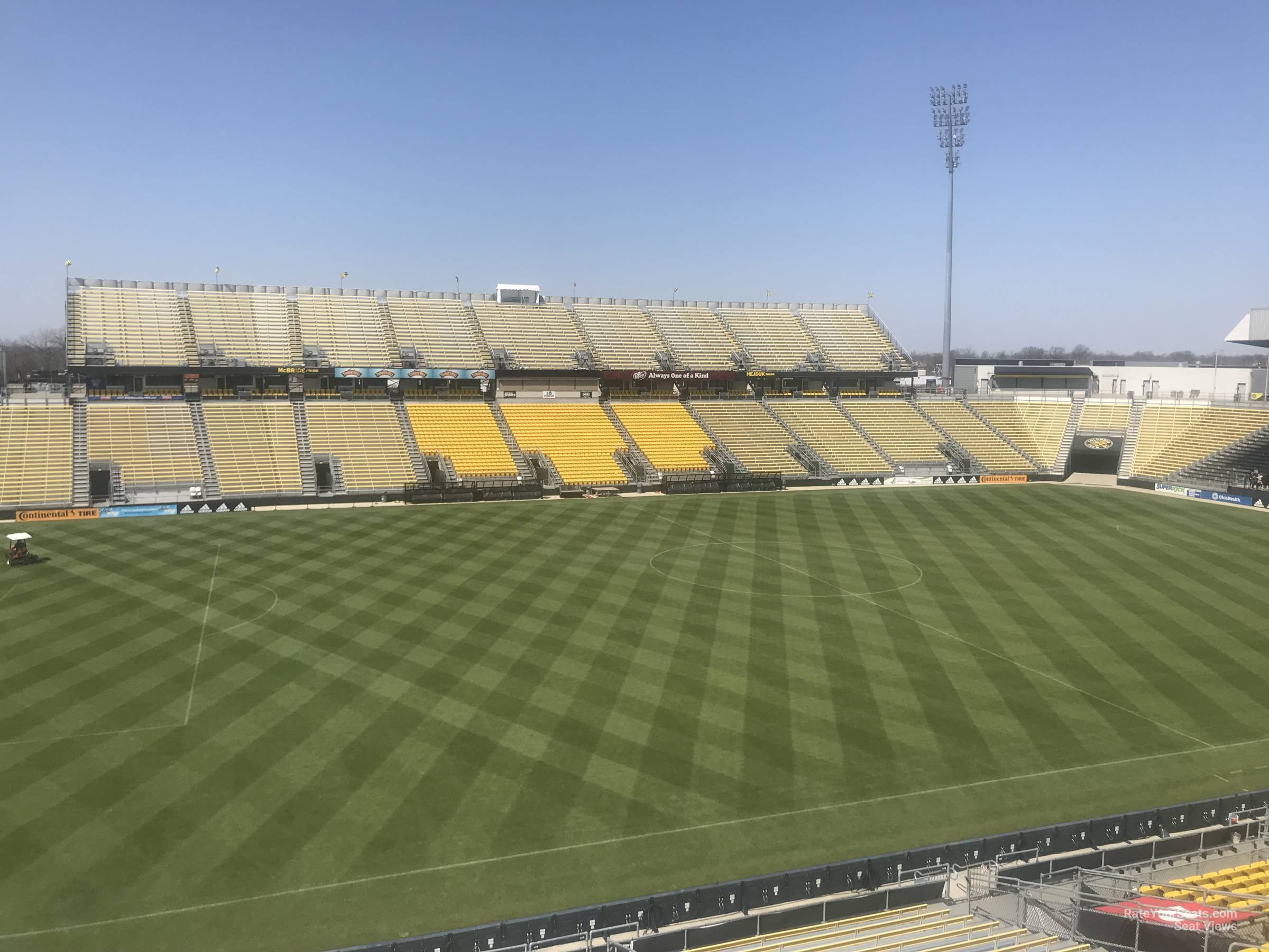 section 209, row 2 seat view  - historic crew stadium