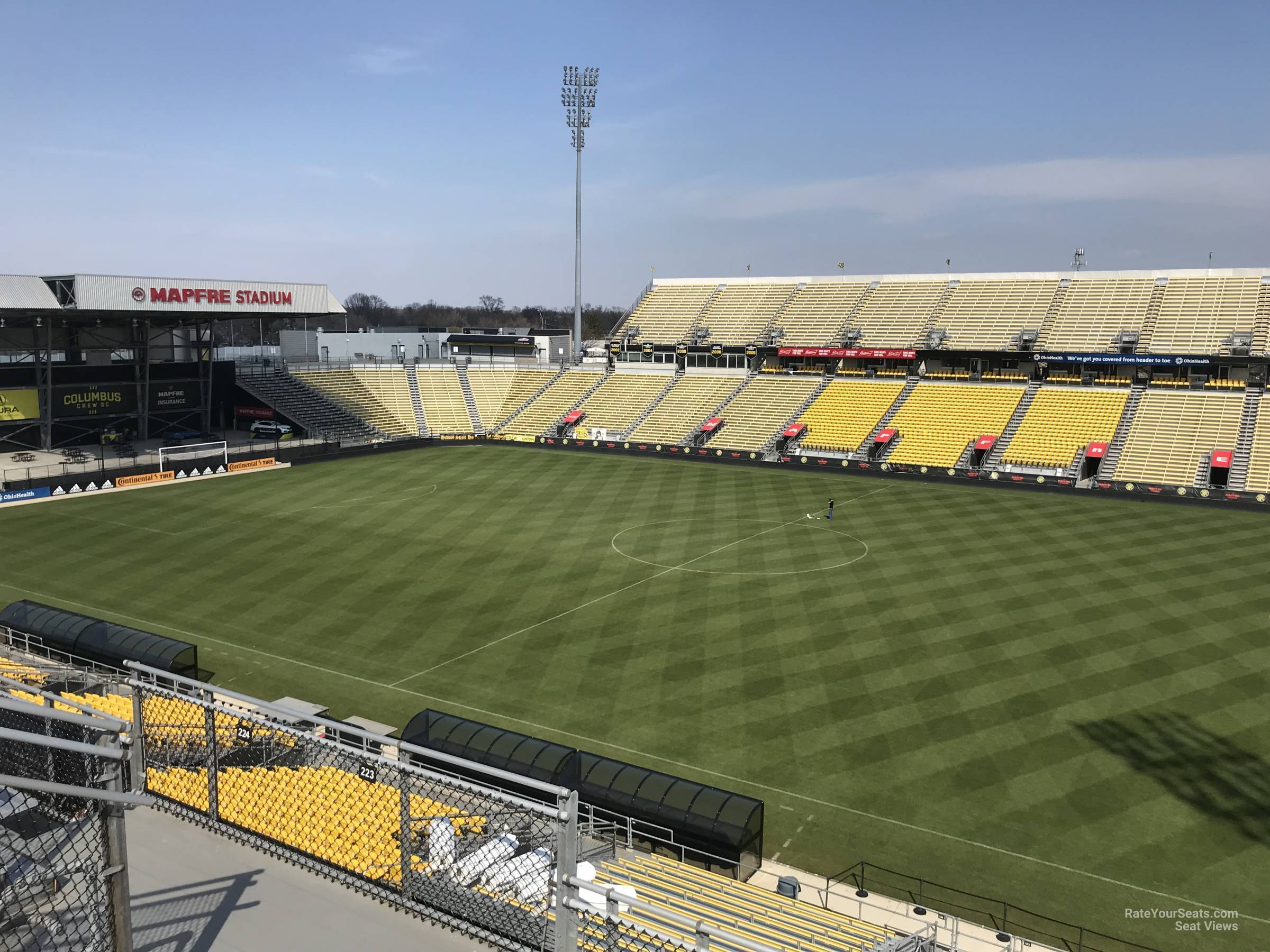 section 223, row 11 seat view  - historic crew stadium