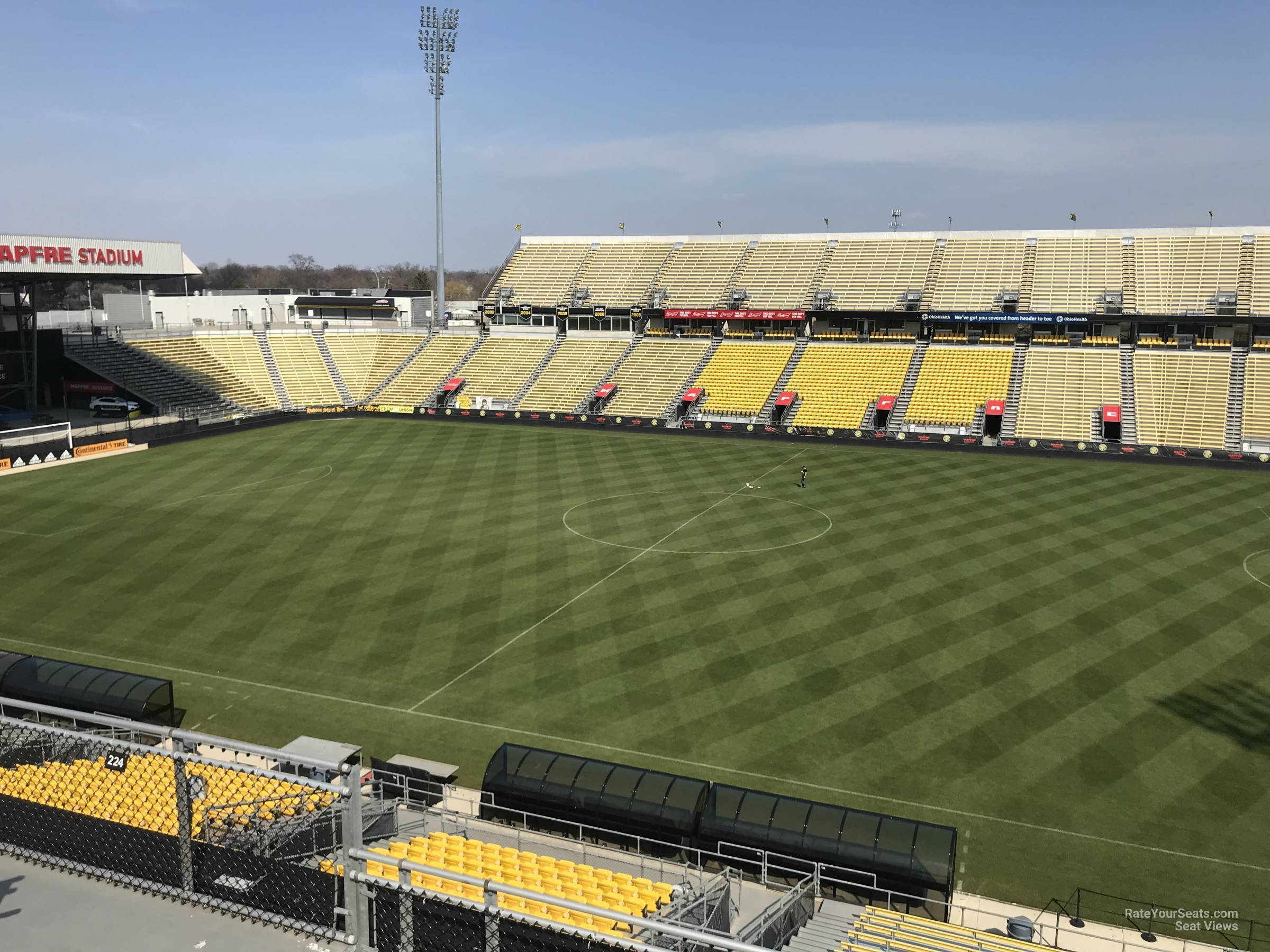 section 224, row 11 seat view  for soccer - historic crew stadium
