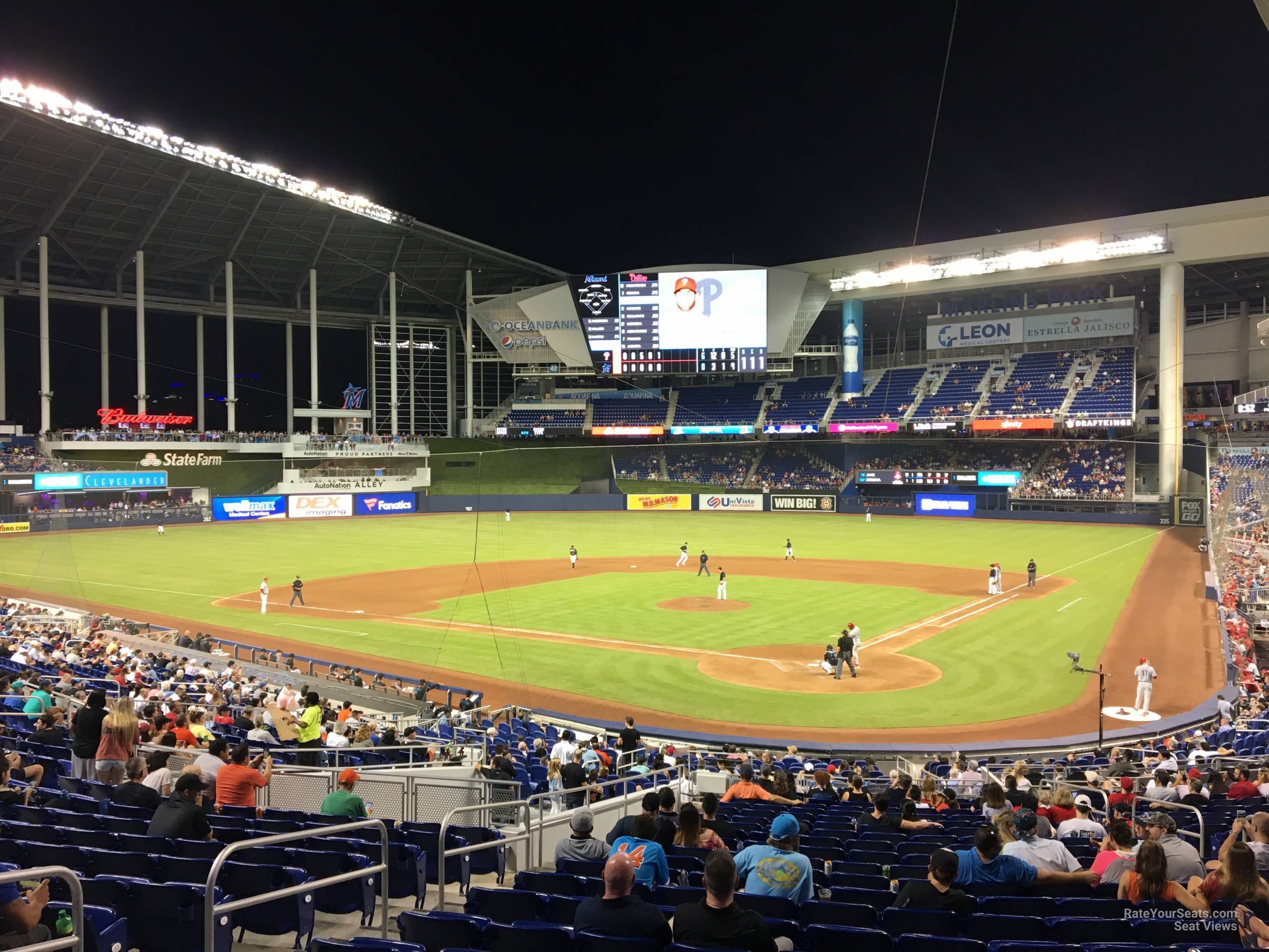 section 16, row 15 seat view  for baseball - loandepot park