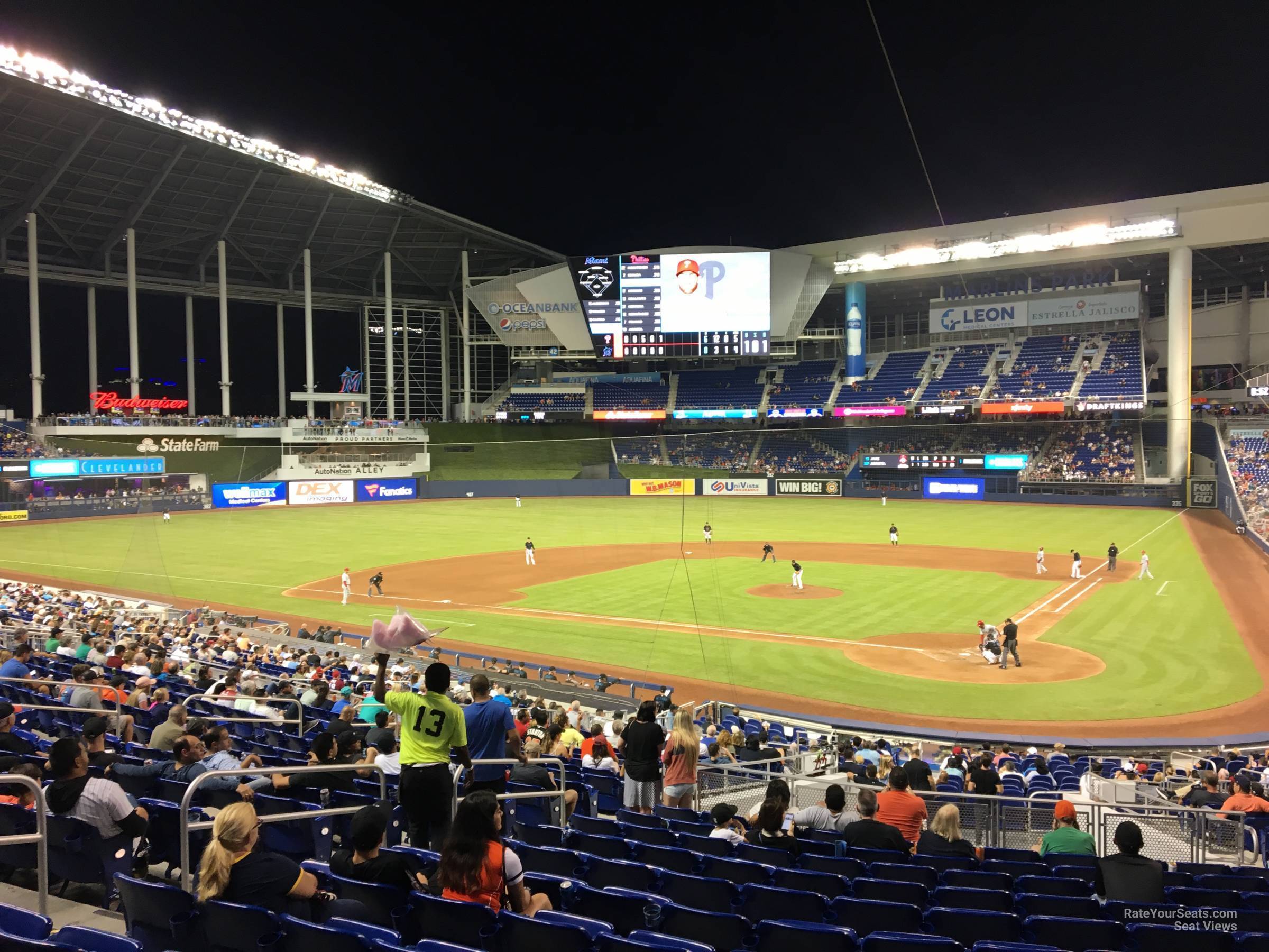 section 17, row 15 seat view  for baseball - loandepot park