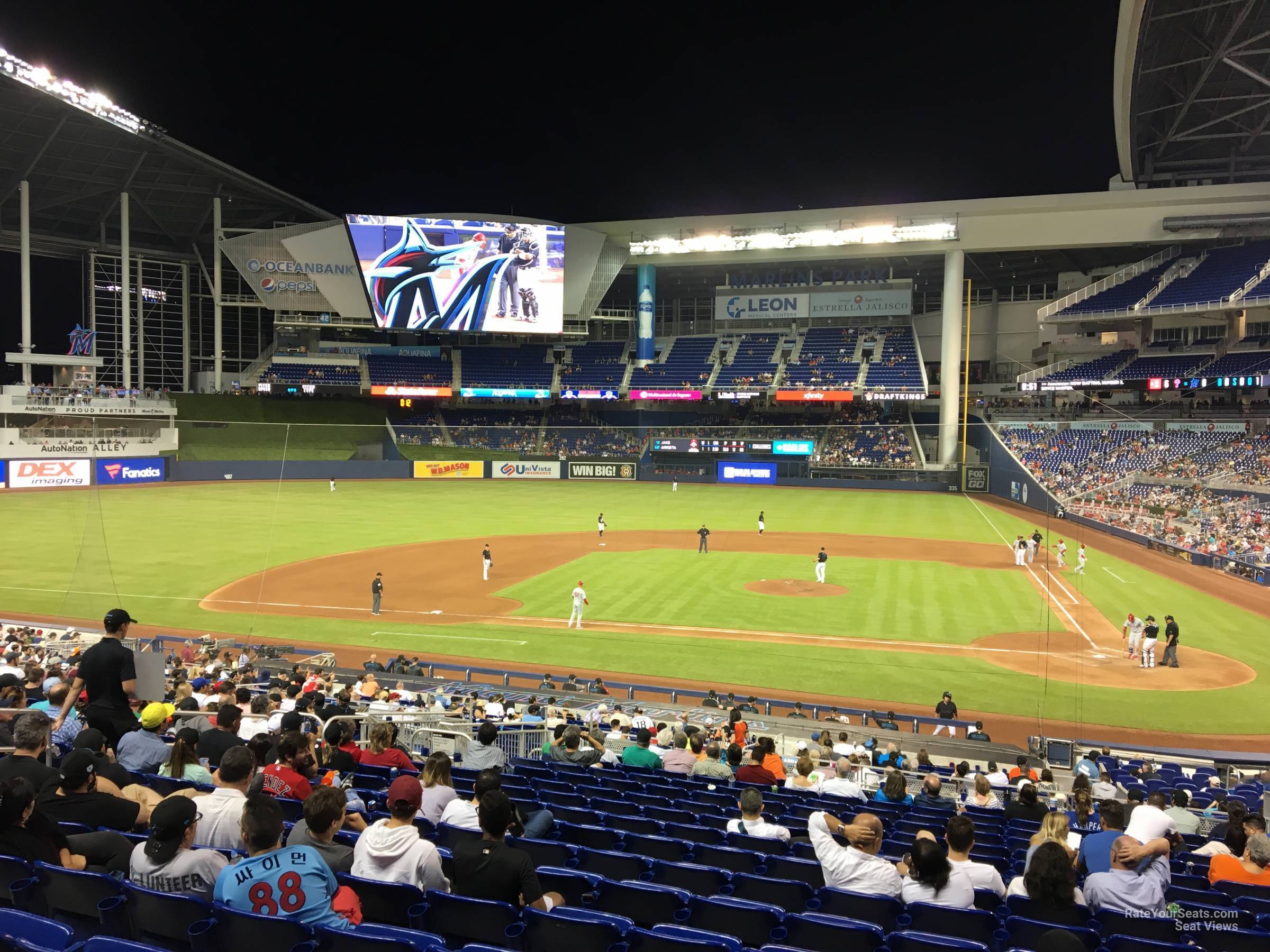 section 19, row 15 seat view  for baseball - loandepot park