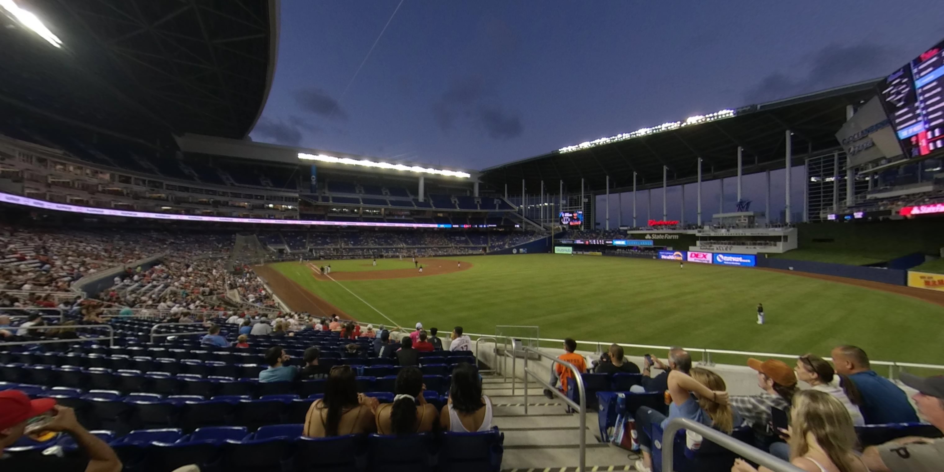 section 2 panoramic seat view  for baseball - loandepot park