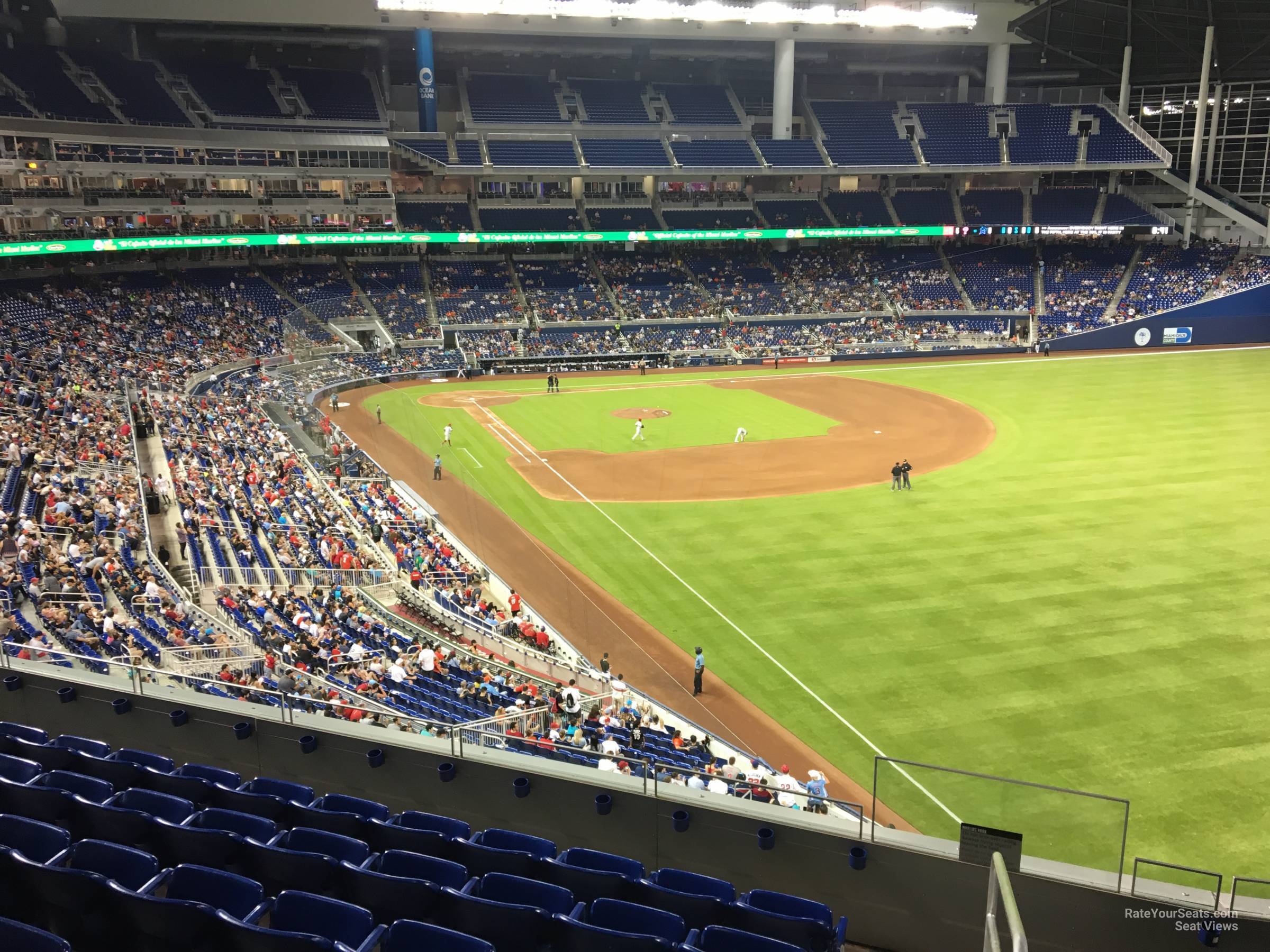 section 201, row 5 seat view  for baseball - loandepot park