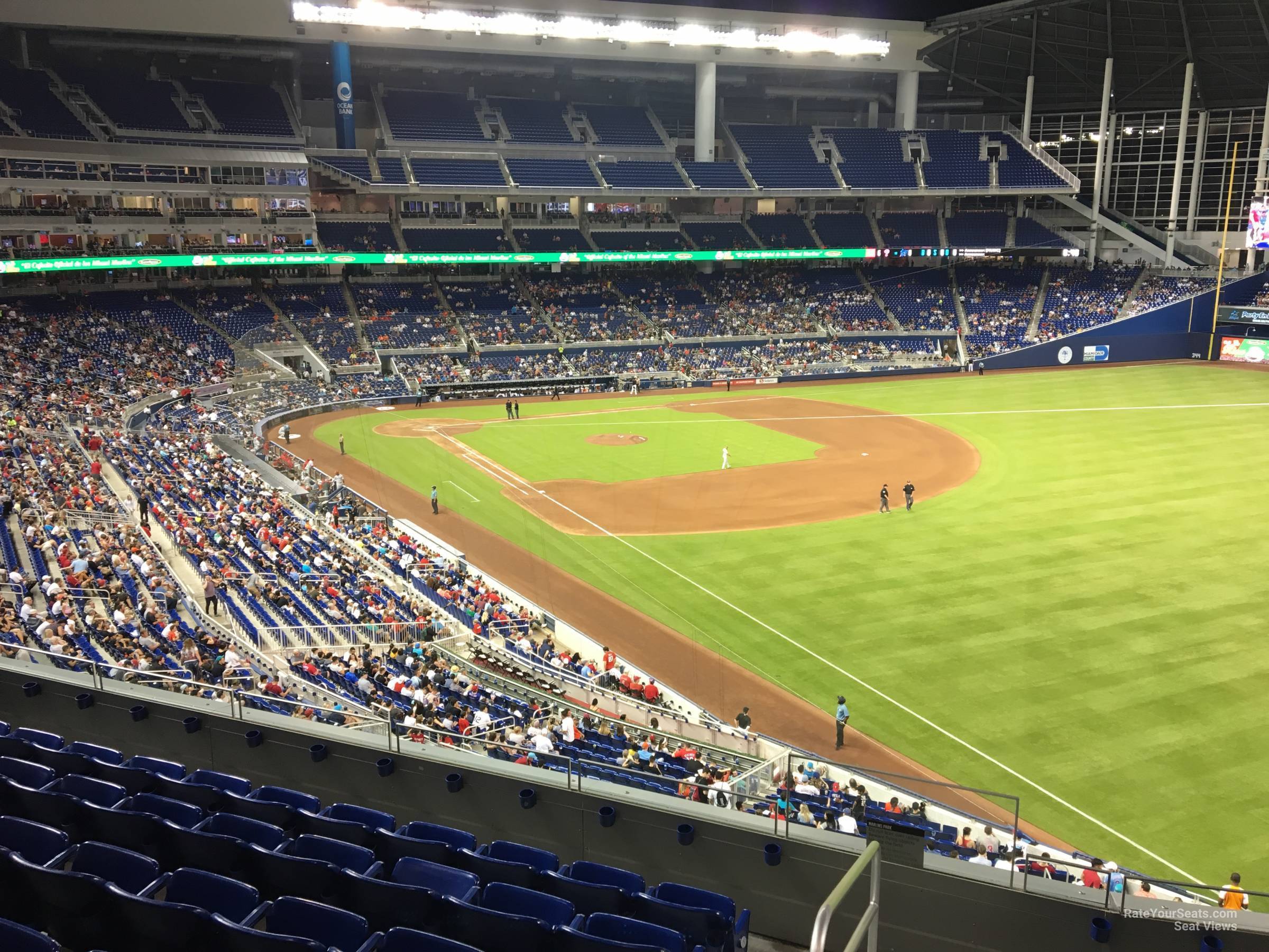 section 202, row 5 seat view  for baseball - loandepot park