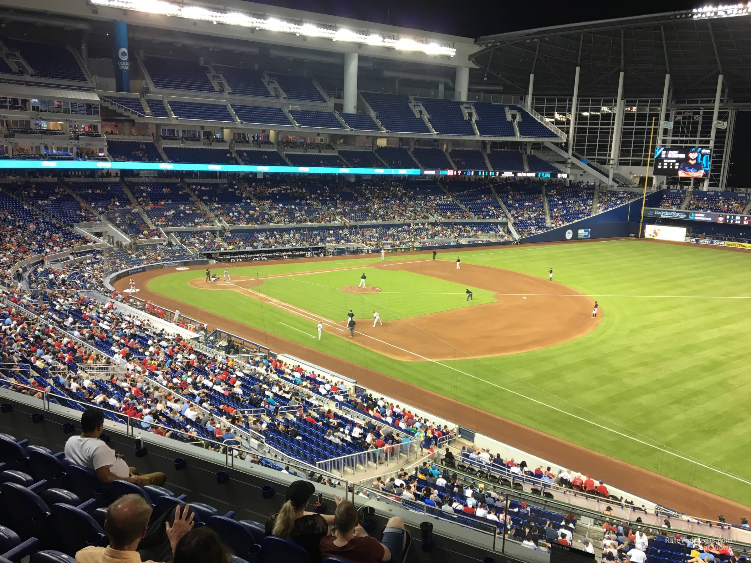 section 204, row 5 seat view  for baseball - loandepot park