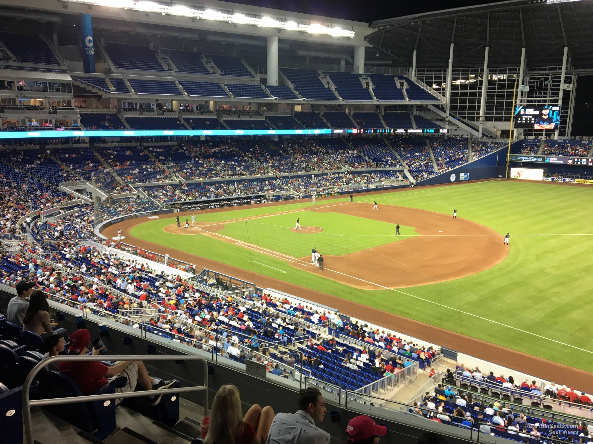 section 205, row 5 seat view  for baseball - loandepot park