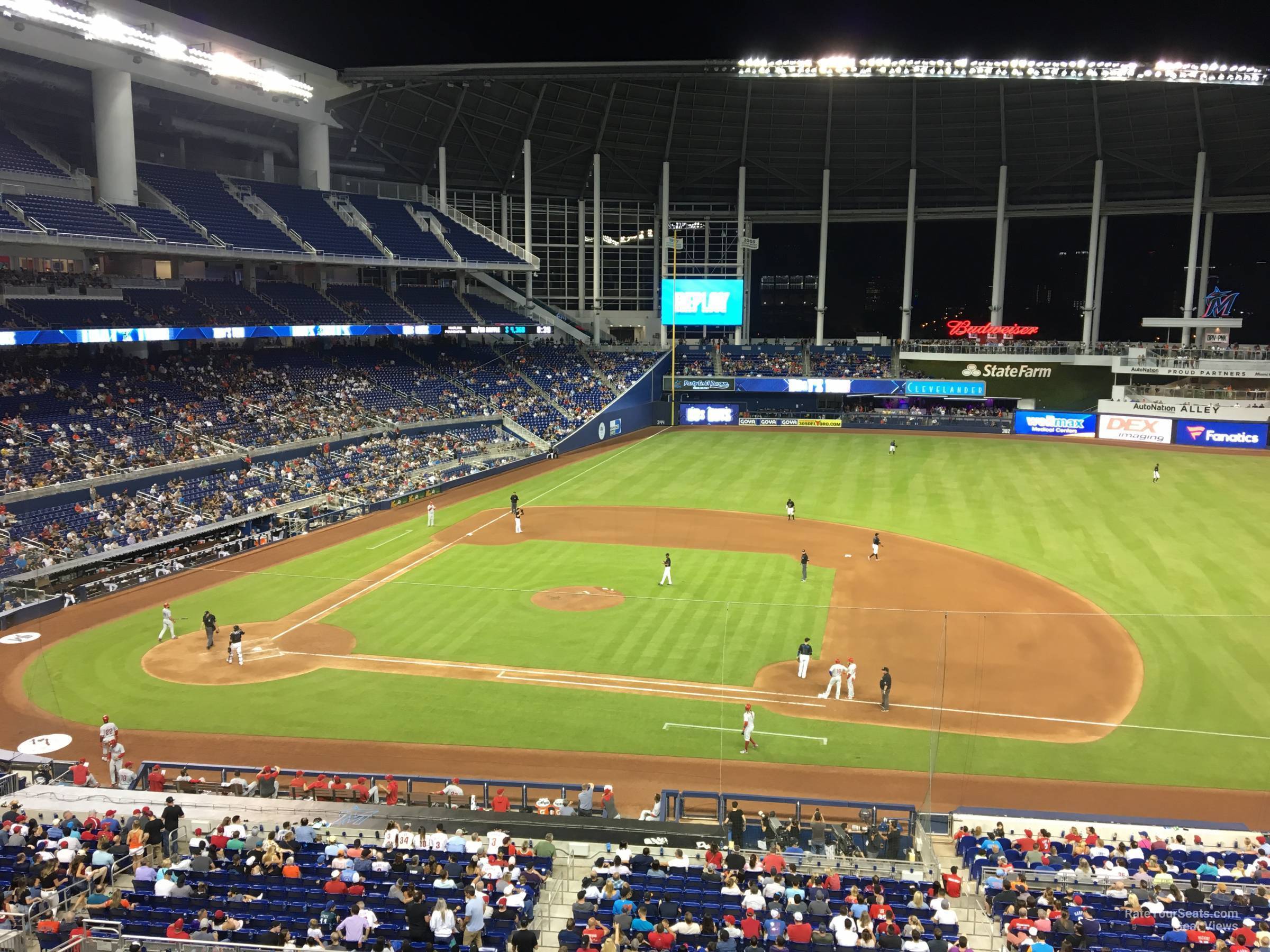 section 209, row 5 seat view  for baseball - loandepot park