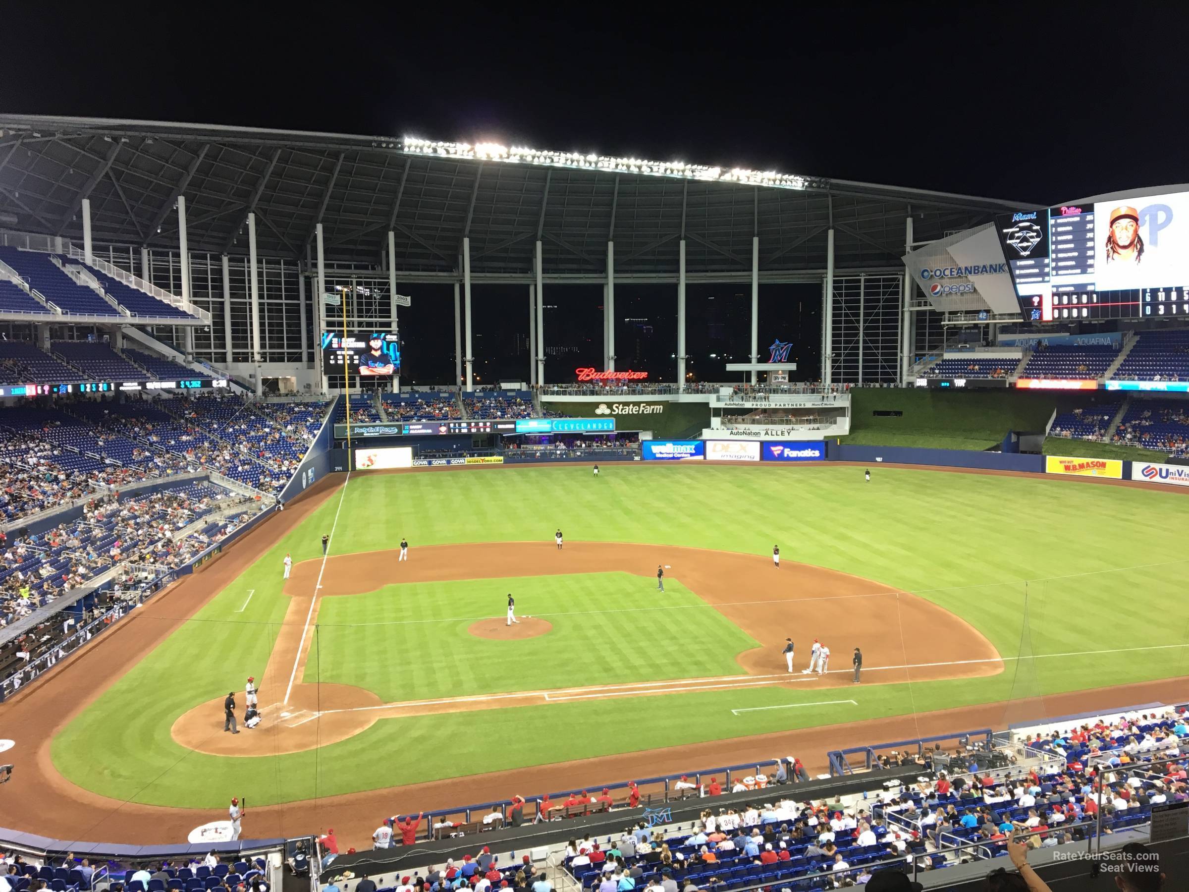 section 211, row 5 seat view  for baseball - loandepot park