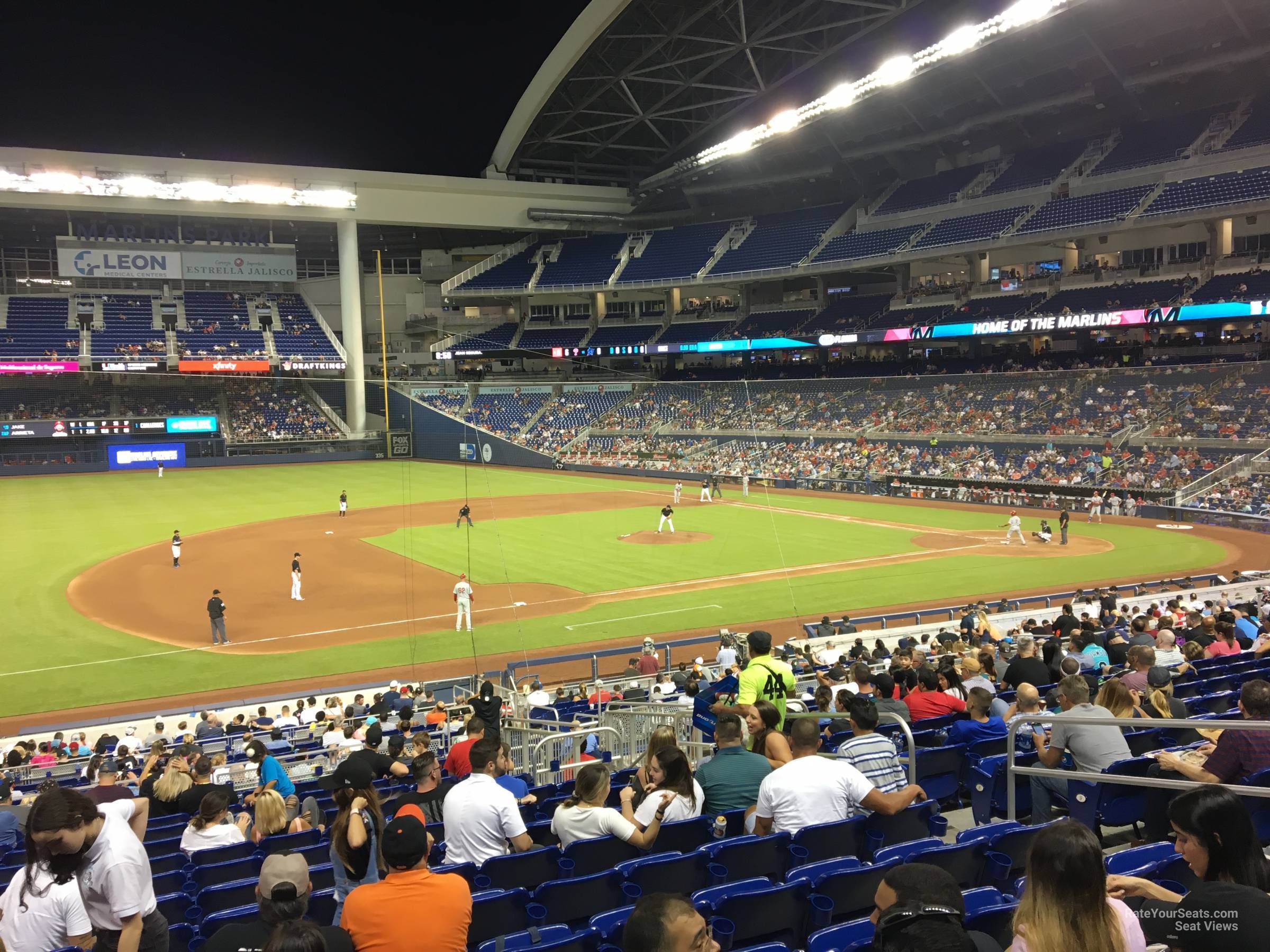 section 22, row 15 seat view  for baseball - loandepot park