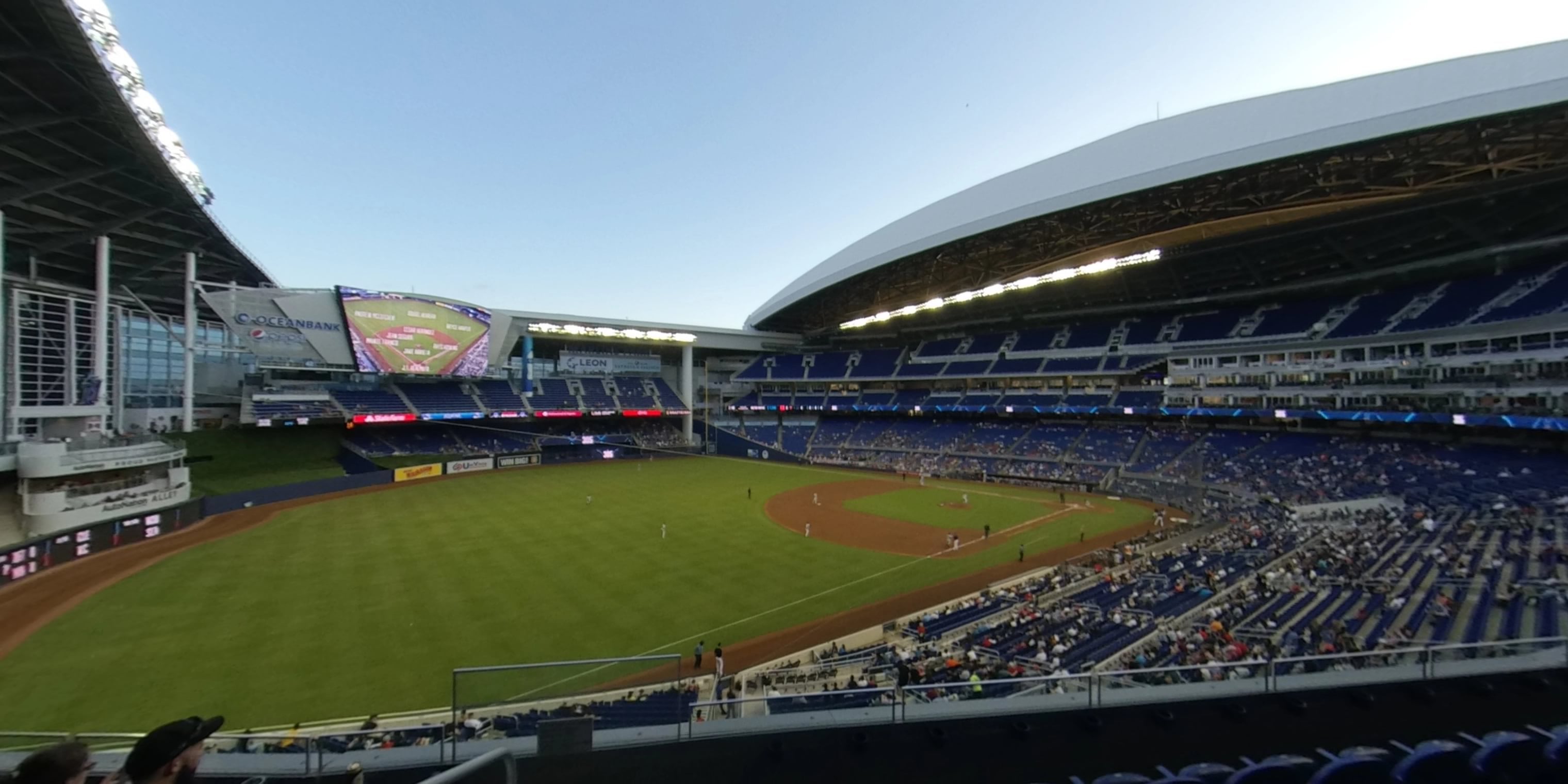 section 226 panoramic seat view  for baseball - loandepot park