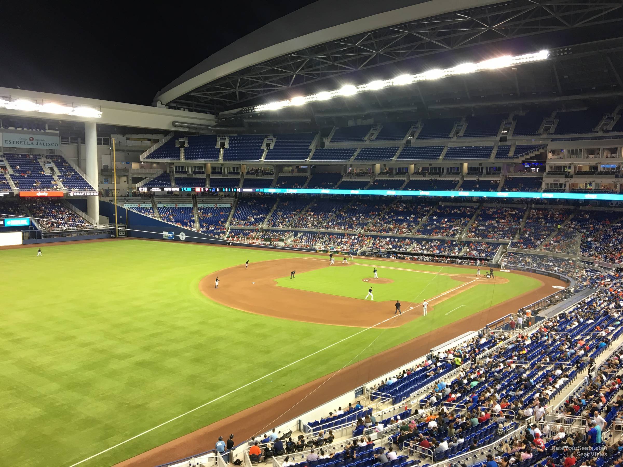 section 227, row 5 seat view  for baseball - loandepot park