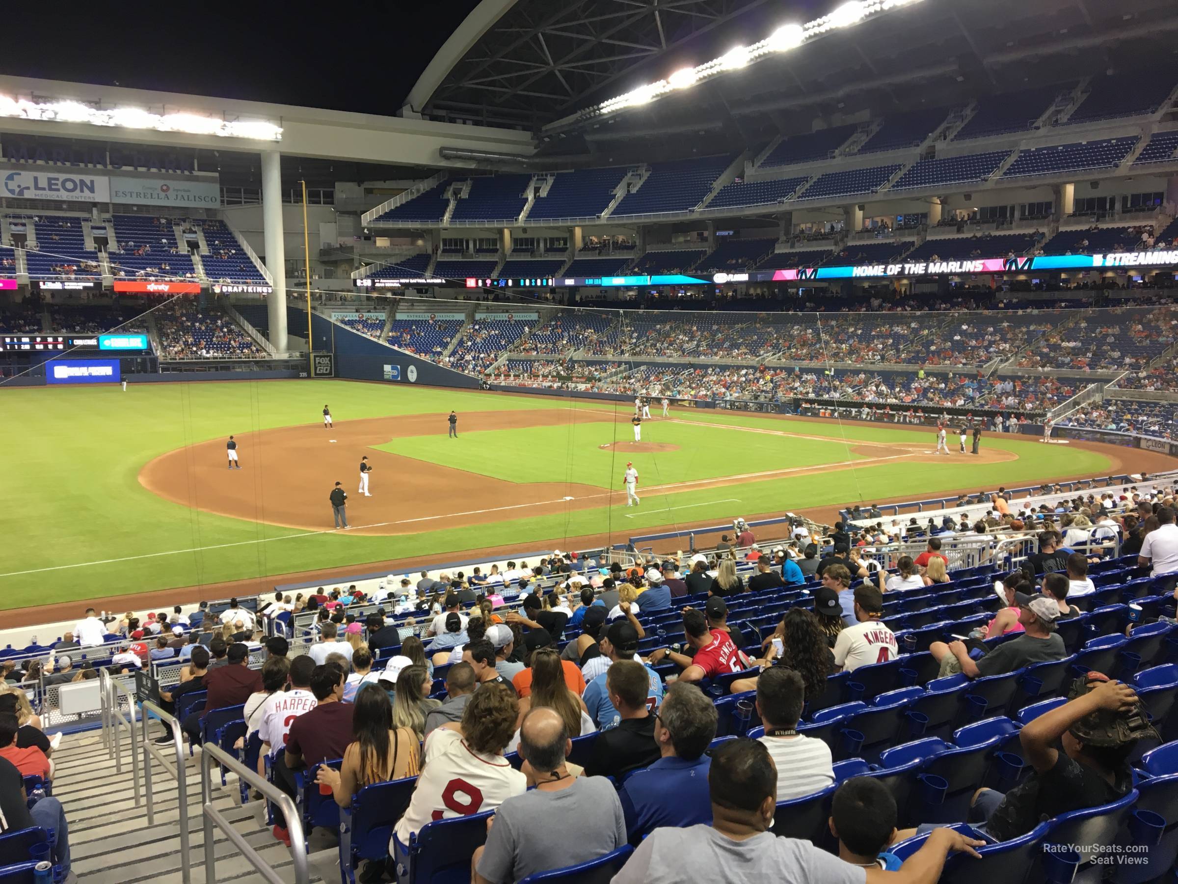 section 23, row 15 seat view  for baseball - loandepot park