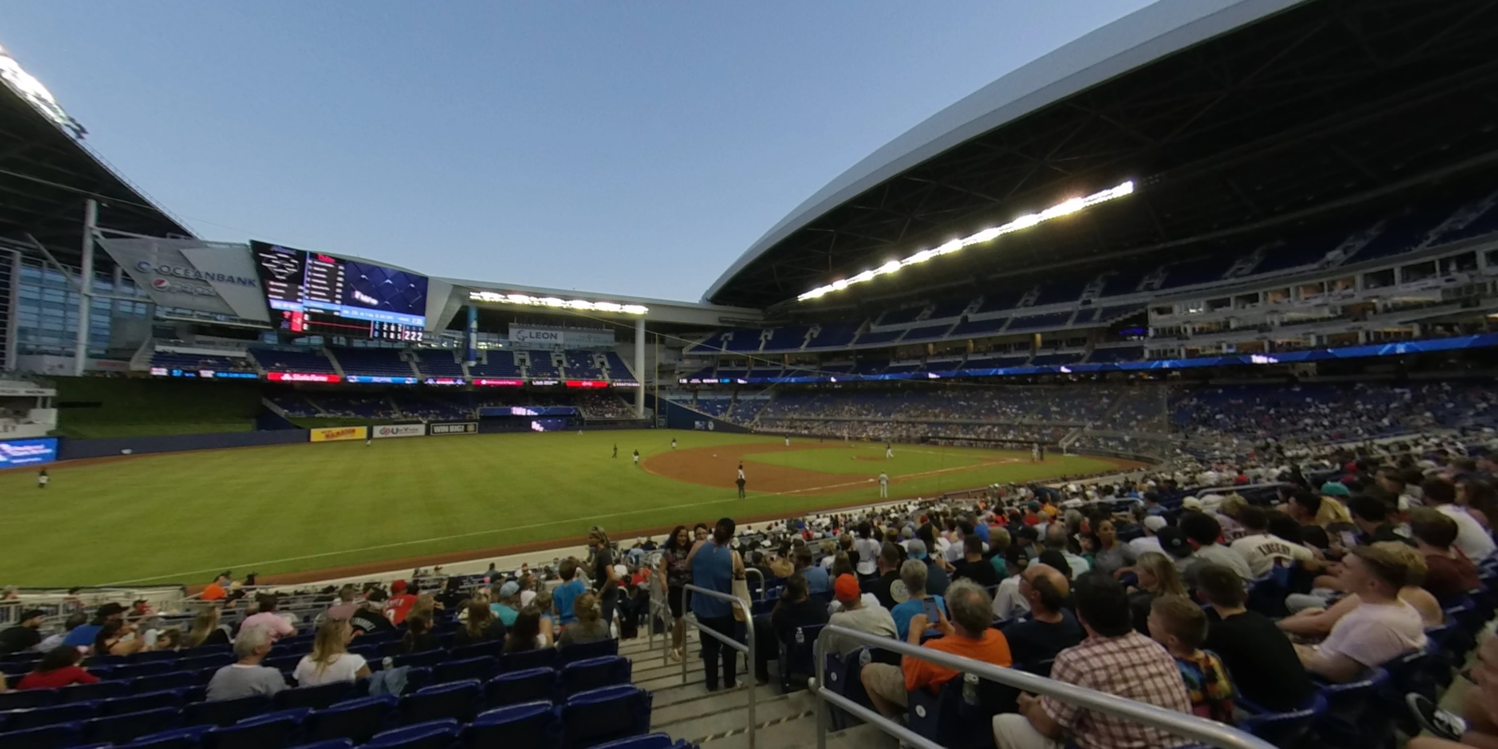 section 24 panoramic seat view  for baseball - loandepot park